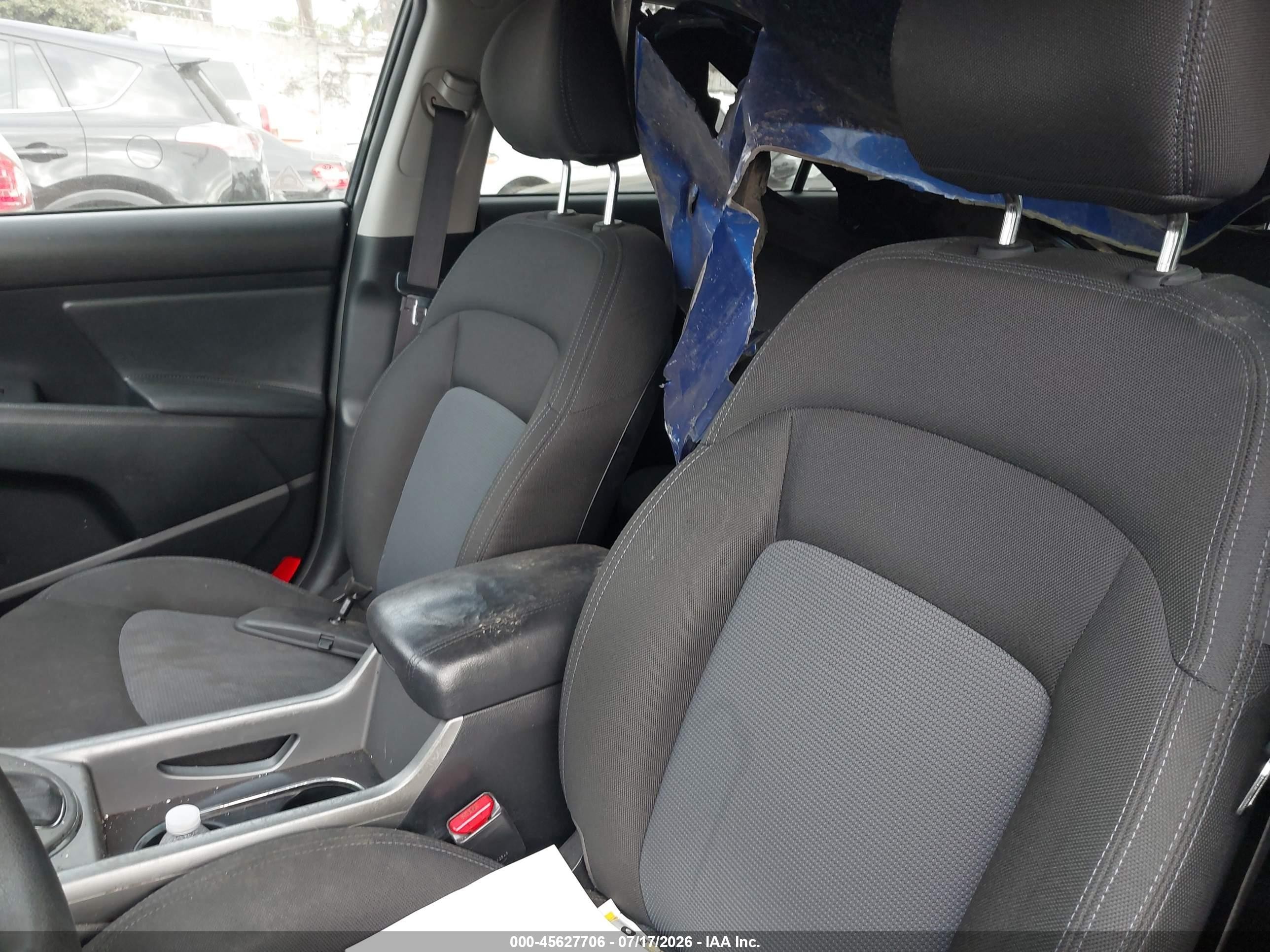 2015 Kia Sportage Lx Black vin: KNDPB3AC0F7724340