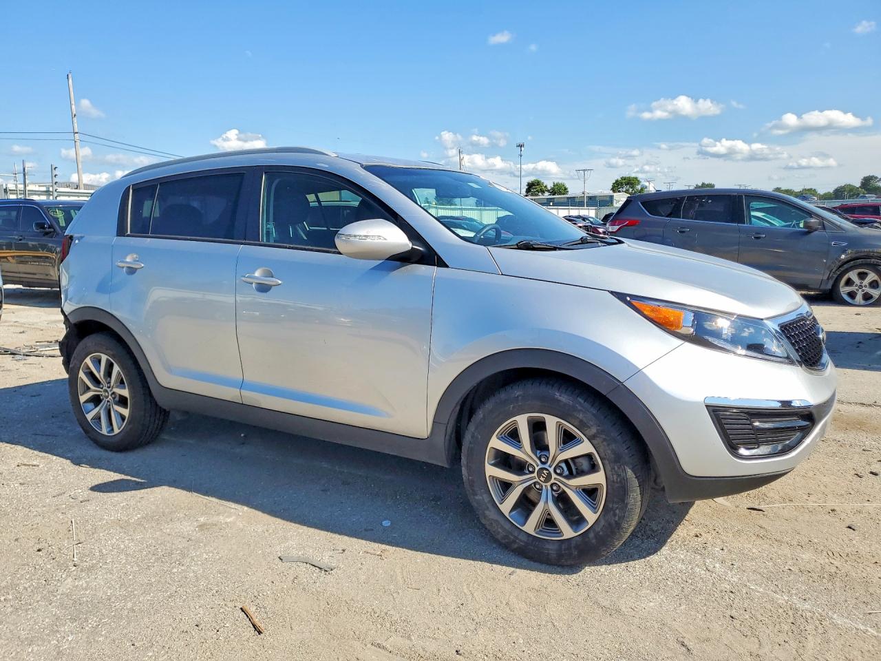 2015 Kia Sportage Lx Silver vin: KNDPB3AC0F7734379
