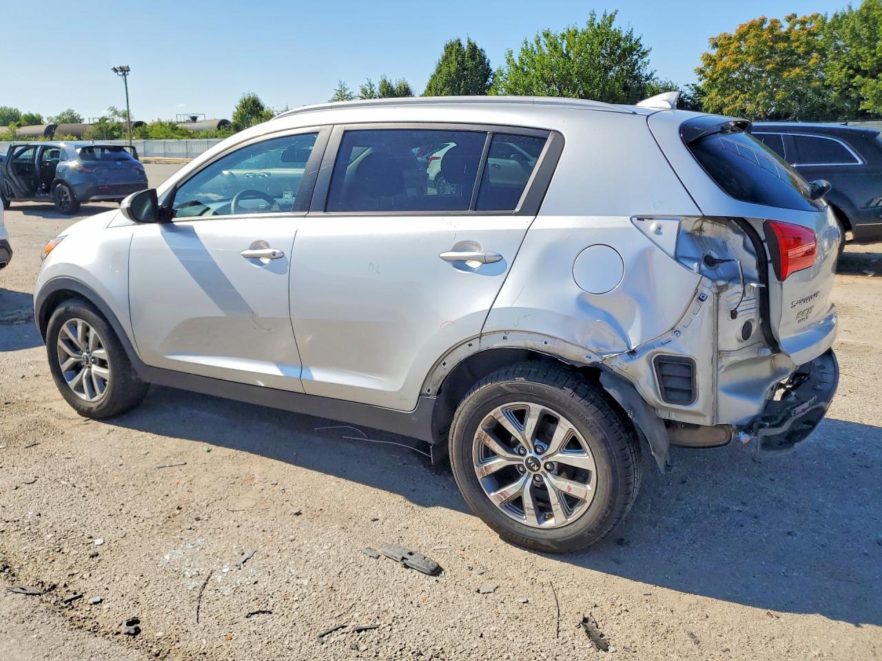 2015 Kia Sportage Lx Silver vin: KNDPB3AC0F7734379