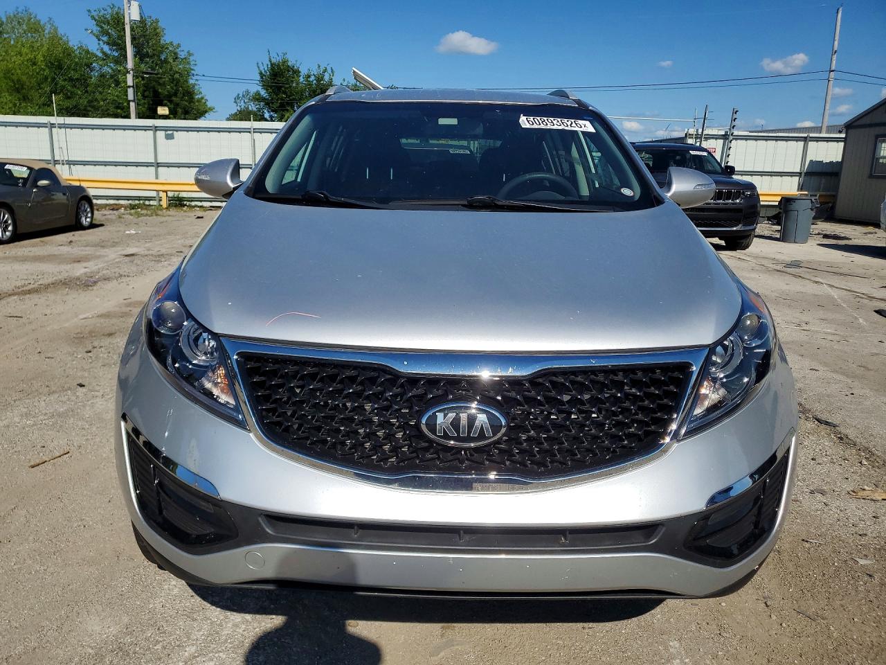 2015 Kia Sportage Lx Silver vin: KNDPB3AC0F7734379