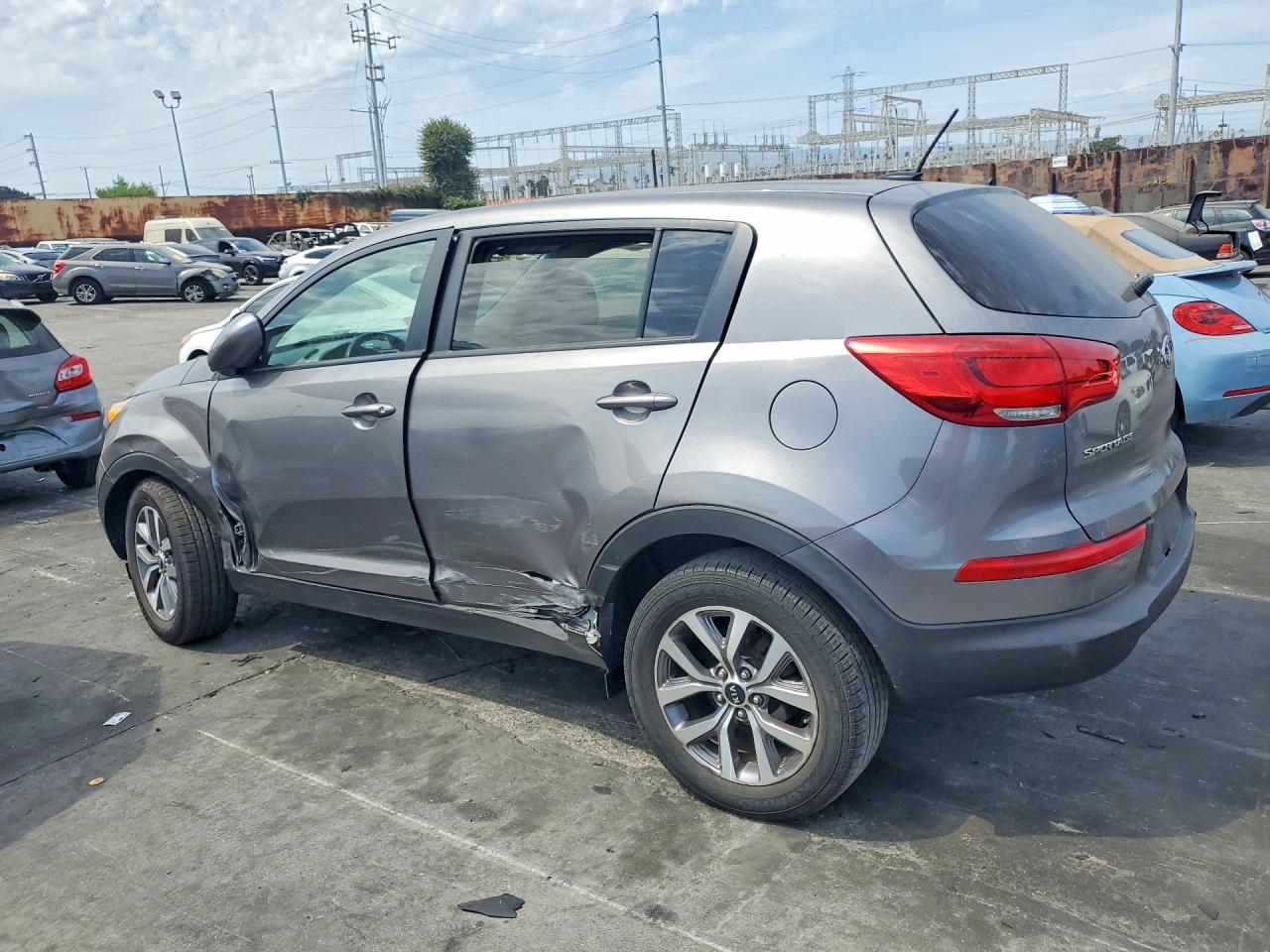 2015 Kia Sportage Lx Silver vin: KNDPB3AC0F7762960