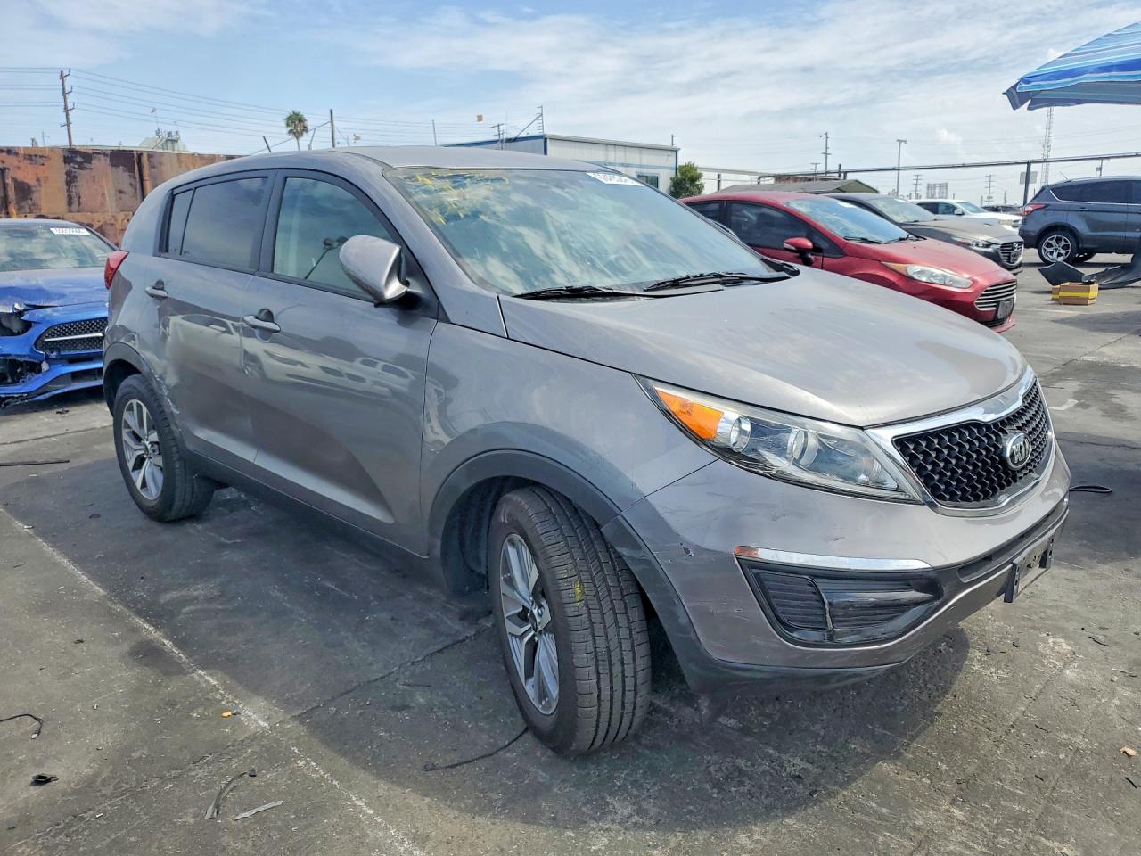 2015 Kia Sportage Lx Silver vin: KNDPB3AC0F7762960