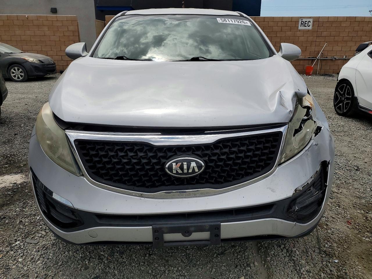 2015 Kia Sportage Lx Silver vin: KNDPB3AC0F7790712