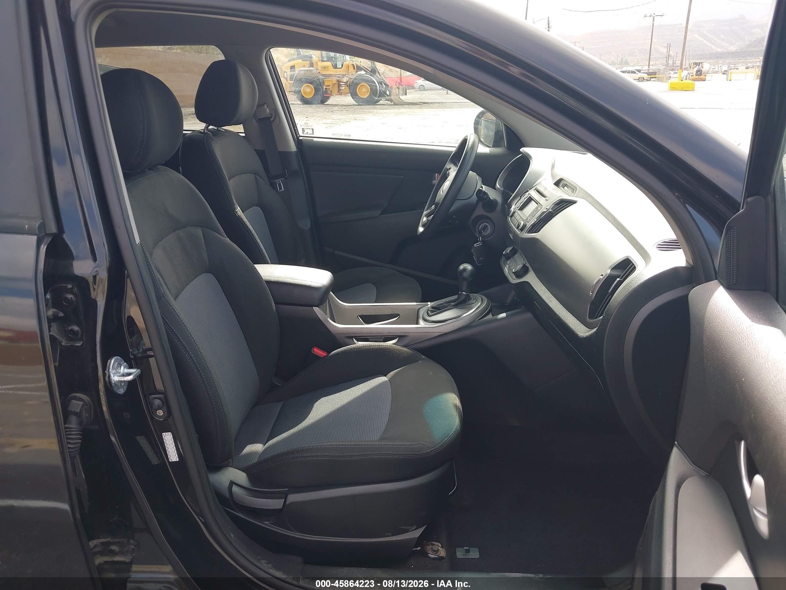 2015 Kia Sportage Lx Black vin: KNDPB3AC0F7793772