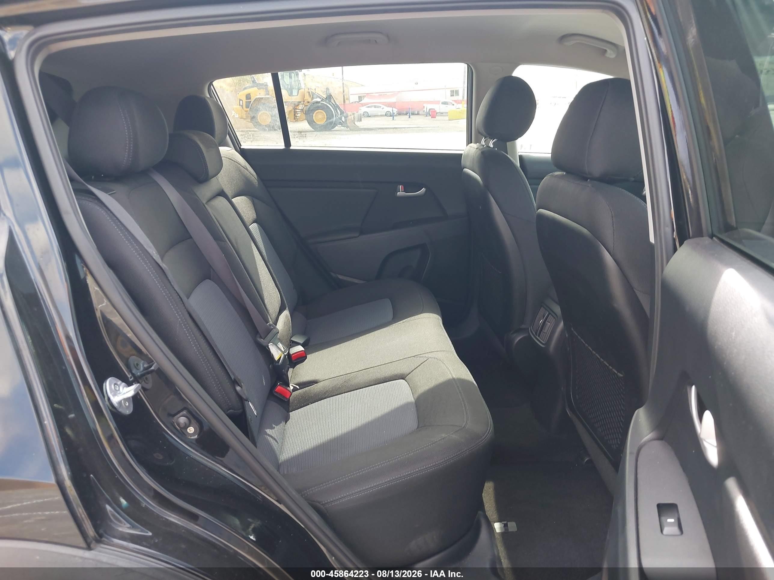 2015 Kia Sportage Lx Black vin: KNDPB3AC0F7793772