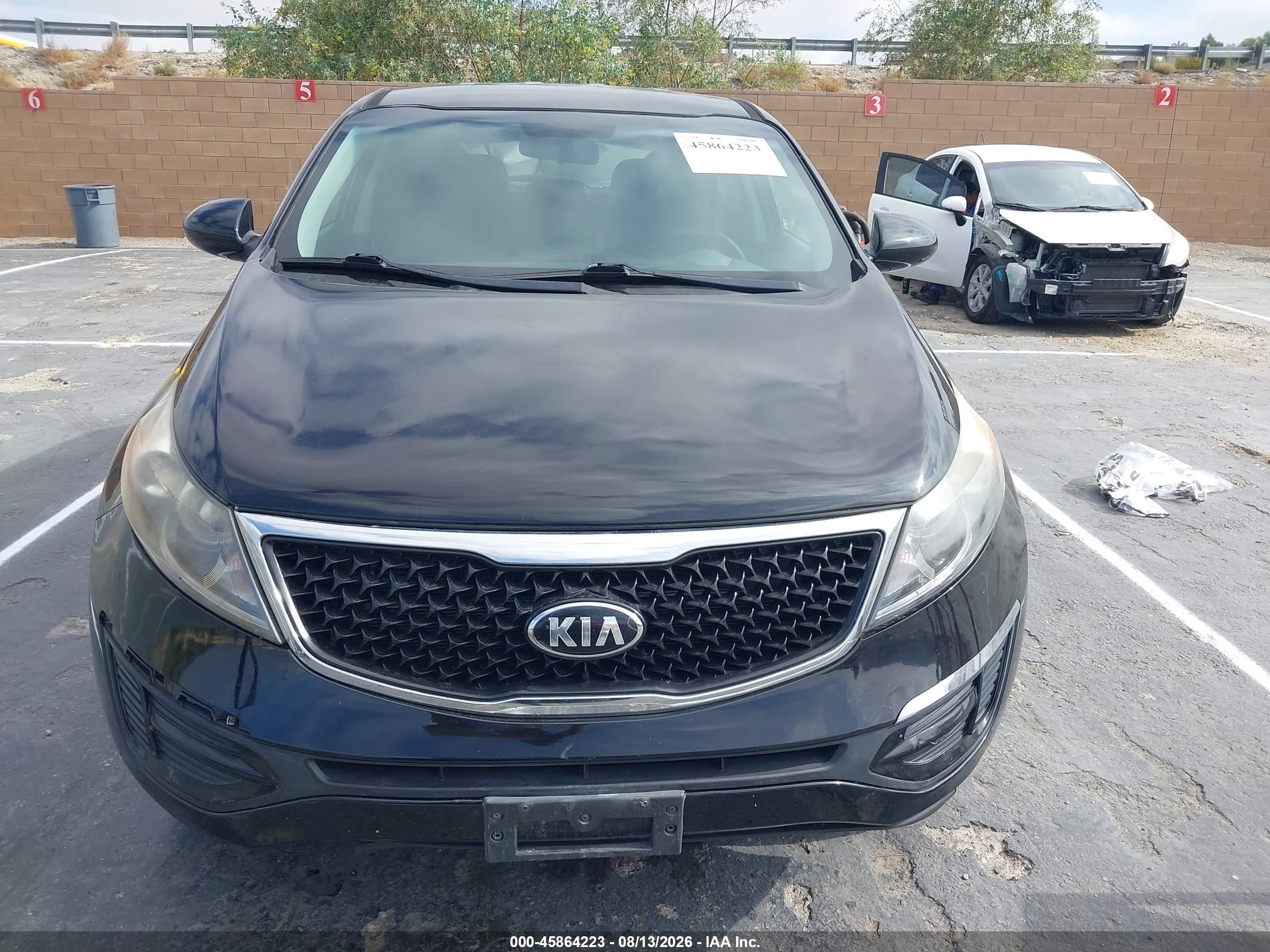 2015 Kia Sportage Lx Black vin: KNDPB3AC0F7793772