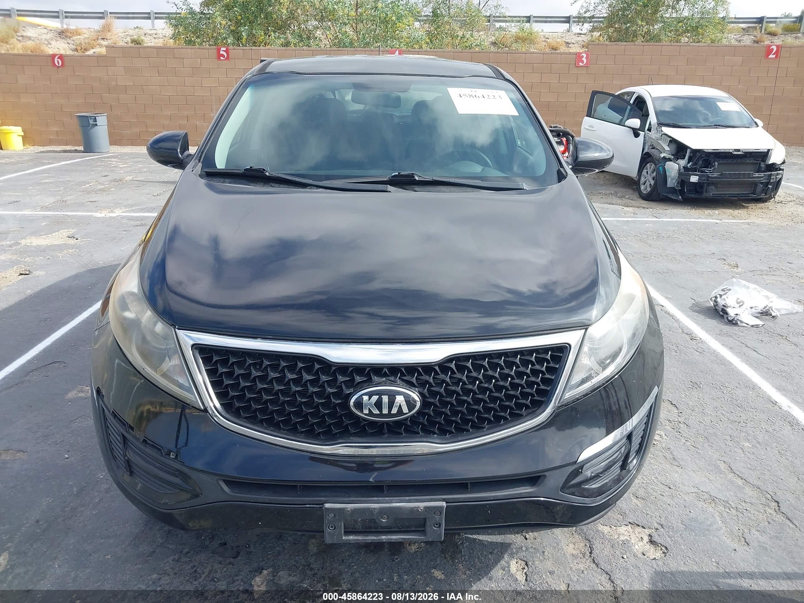 2015 Kia Sportage Lx Black vin: KNDPB3AC0F7793772