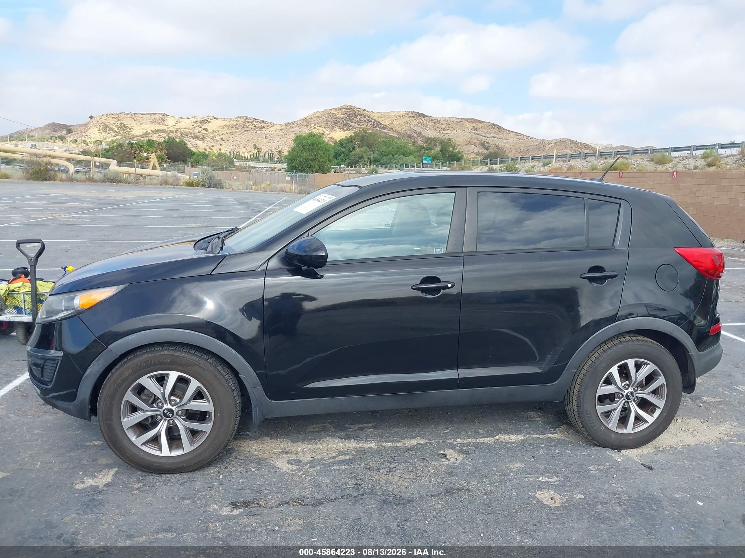 2015 Kia Sportage Lx Black vin: KNDPB3AC0F7793772