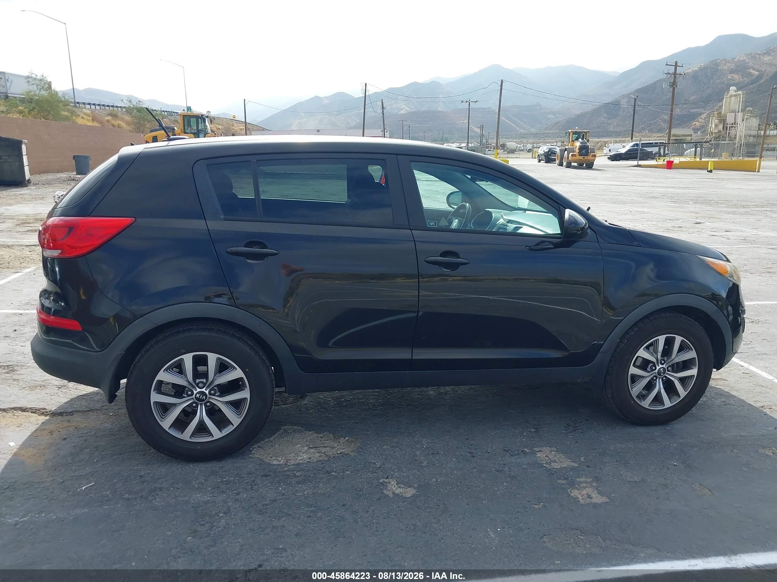 2015 Kia Sportage Lx Black vin: KNDPB3AC0F7793772