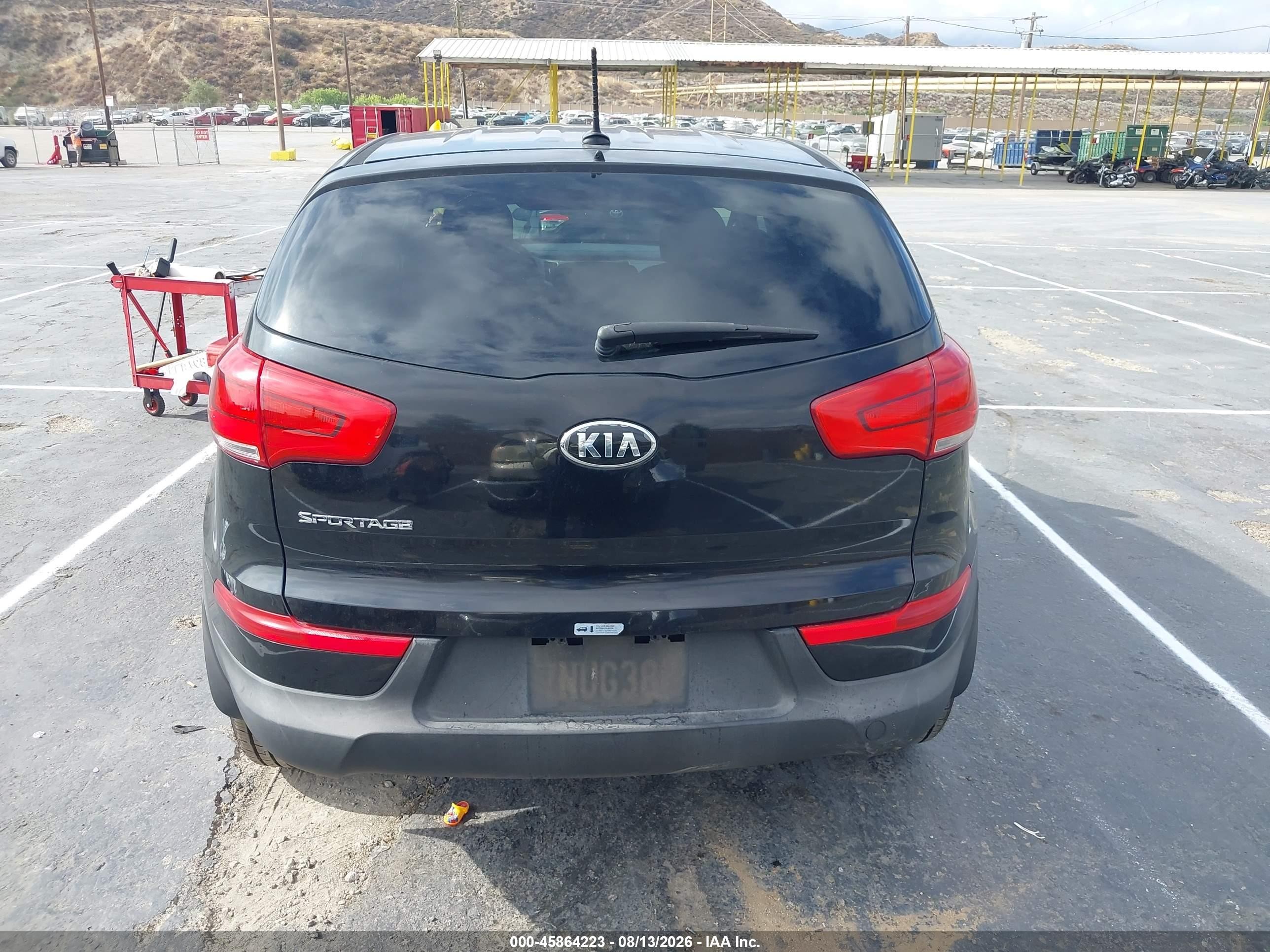 2015 Kia Sportage Lx Black vin: KNDPB3AC0F7793772