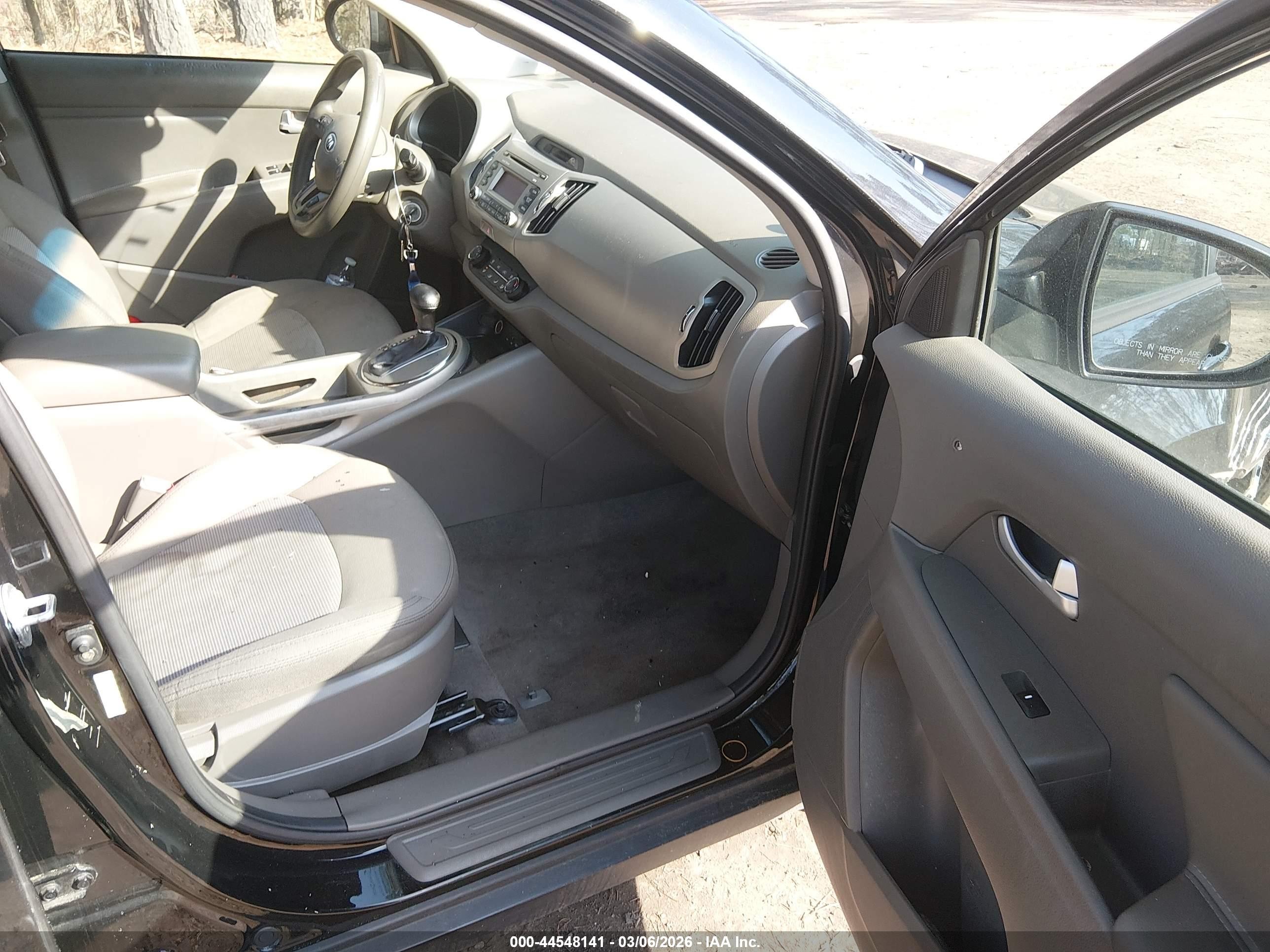 2014 Kia Sportage Lx Black vin: KNDPB3AC1E7557078