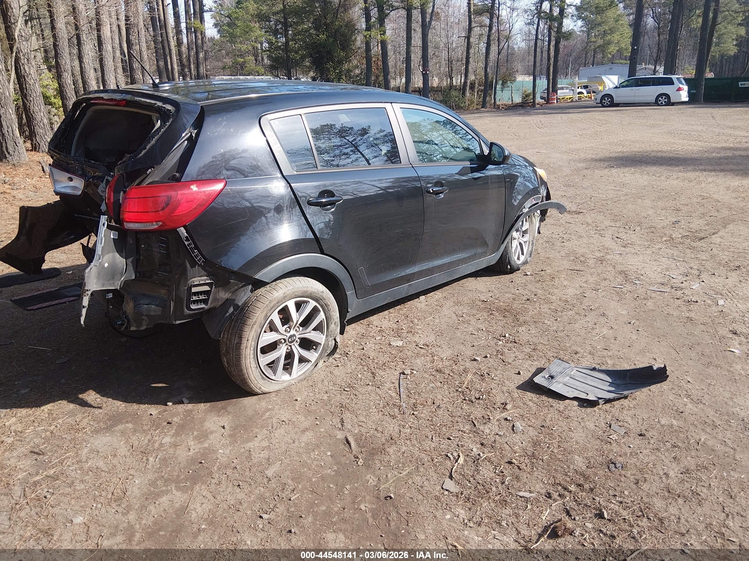 2014 Kia Sportage Lx Black vin: KNDPB3AC1E7557078