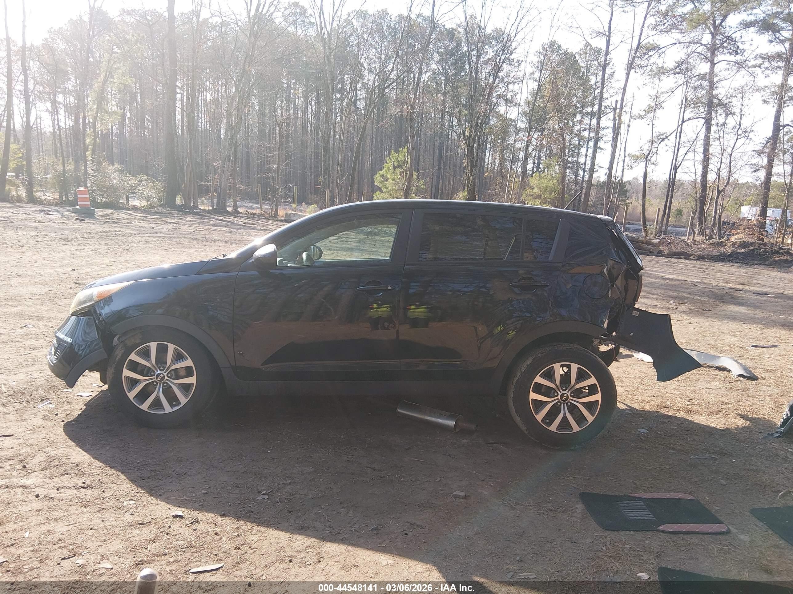 2014 Kia Sportage Lx Black vin: KNDPB3AC1E7557078