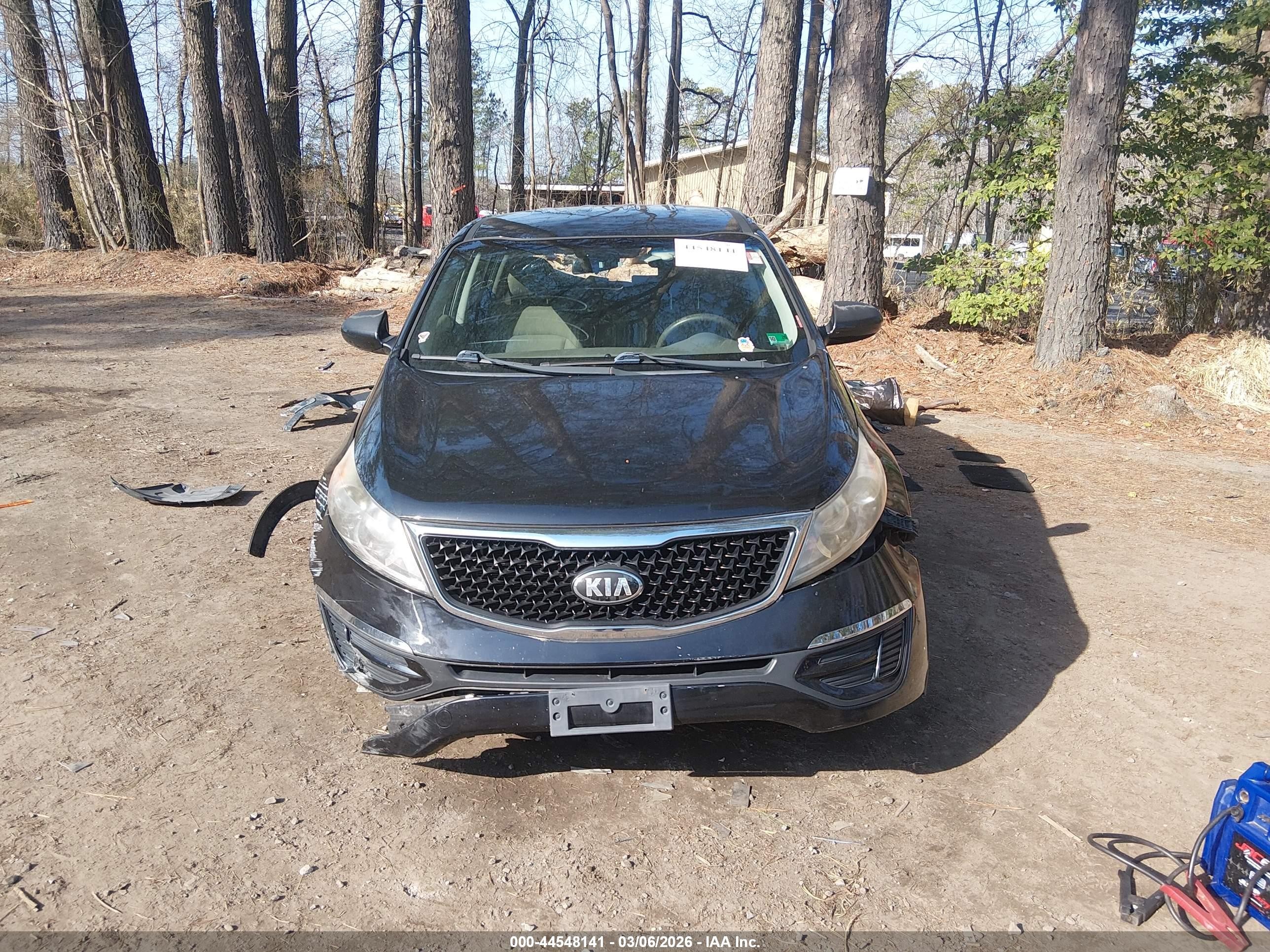 2014 Kia Sportage Lx Black vin: KNDPB3AC1E7557078