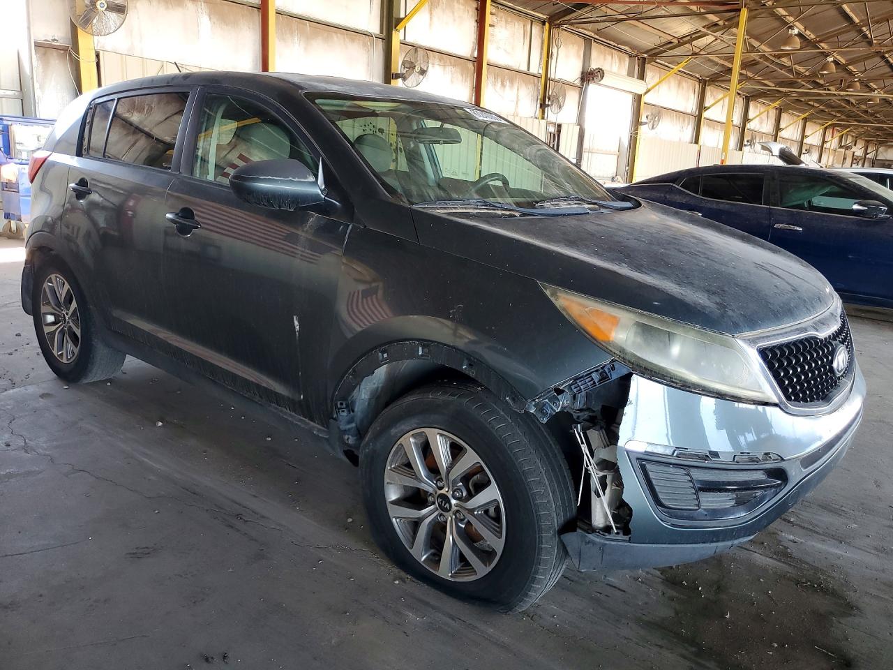 2014 Kia Sportage Lx Gray vin: KNDPB3AC1E7565178