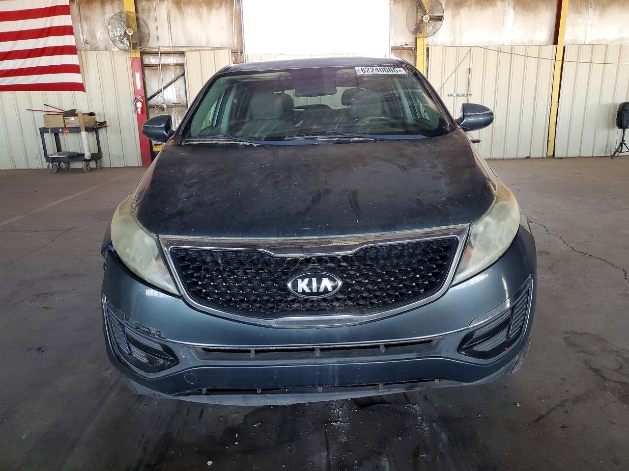 2014 Kia Sportage Lx Gray vin: KNDPB3AC1E7565178