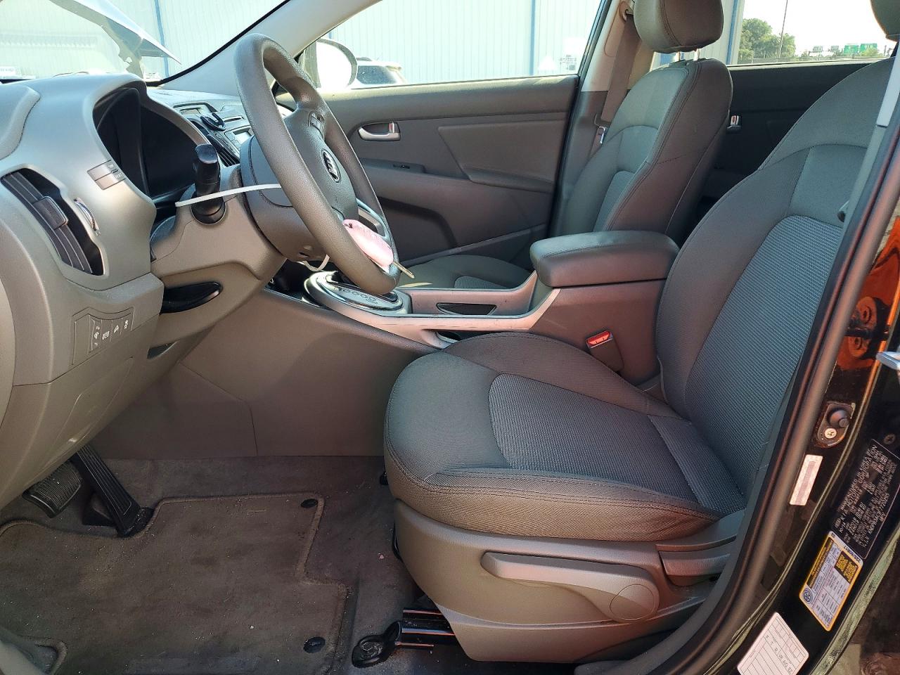 2015 Kia Sportage Lx Black vin: KNDPB3AC1F7720295