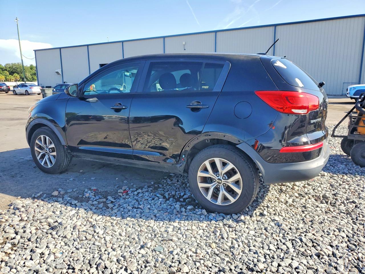 2015 Kia Sportage Lx Black vin: KNDPB3AC1F7720295