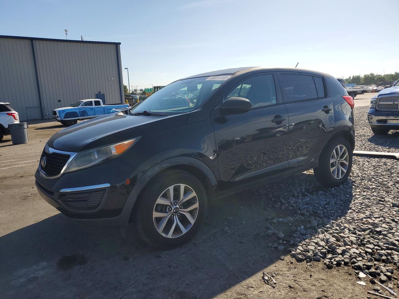 2015 Kia Sportage Lx Black vin: KNDPB3AC1F7720295