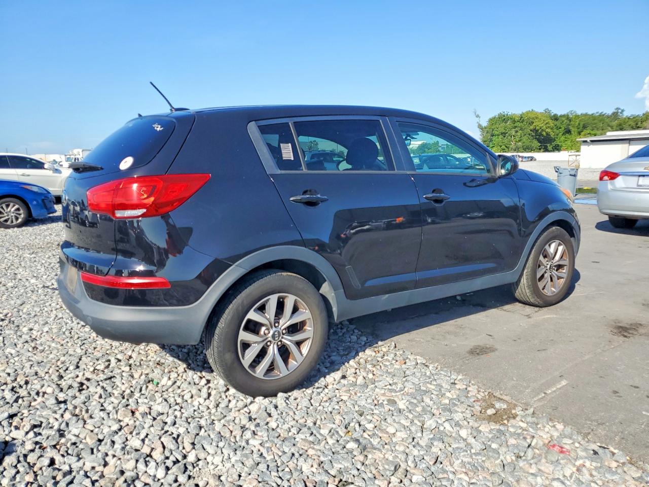 2015 Kia Sportage Lx Black vin: KNDPB3AC1F7720295