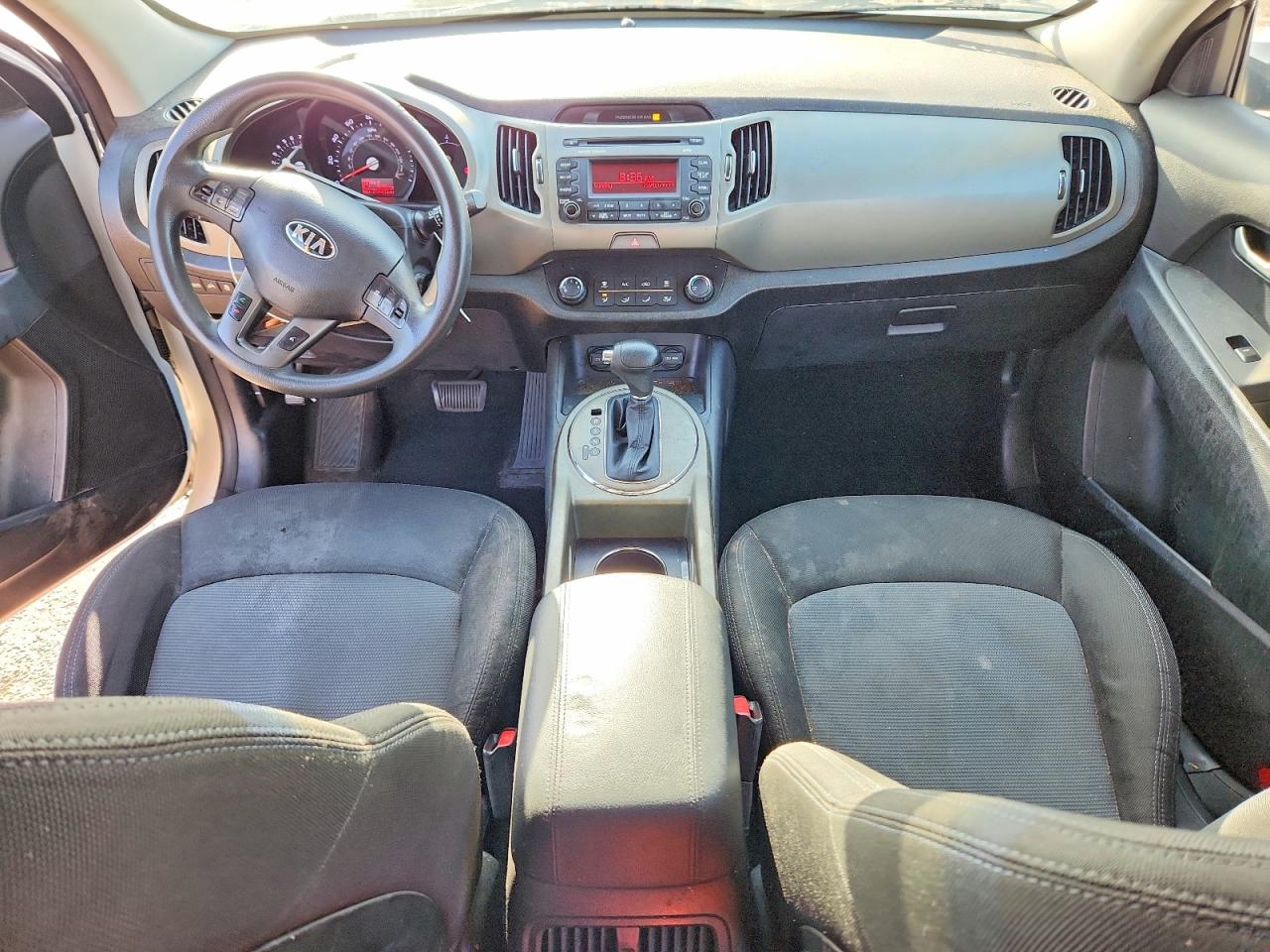 2015 Kia Sportage Lx White vin: KNDPB3AC1F7759372