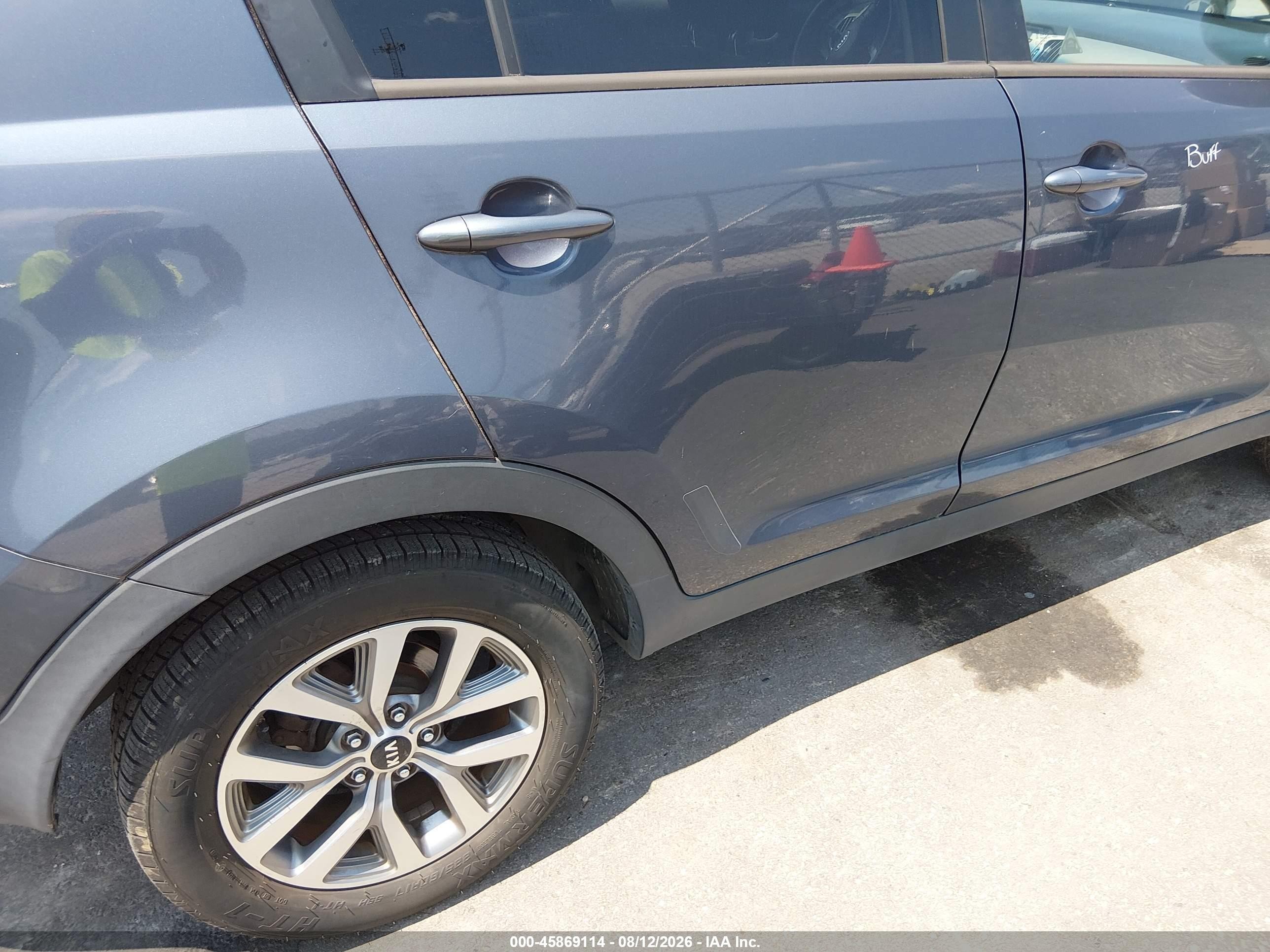 2015 Kia Sportage Lx Blue vin: KNDPB3AC1F7759663