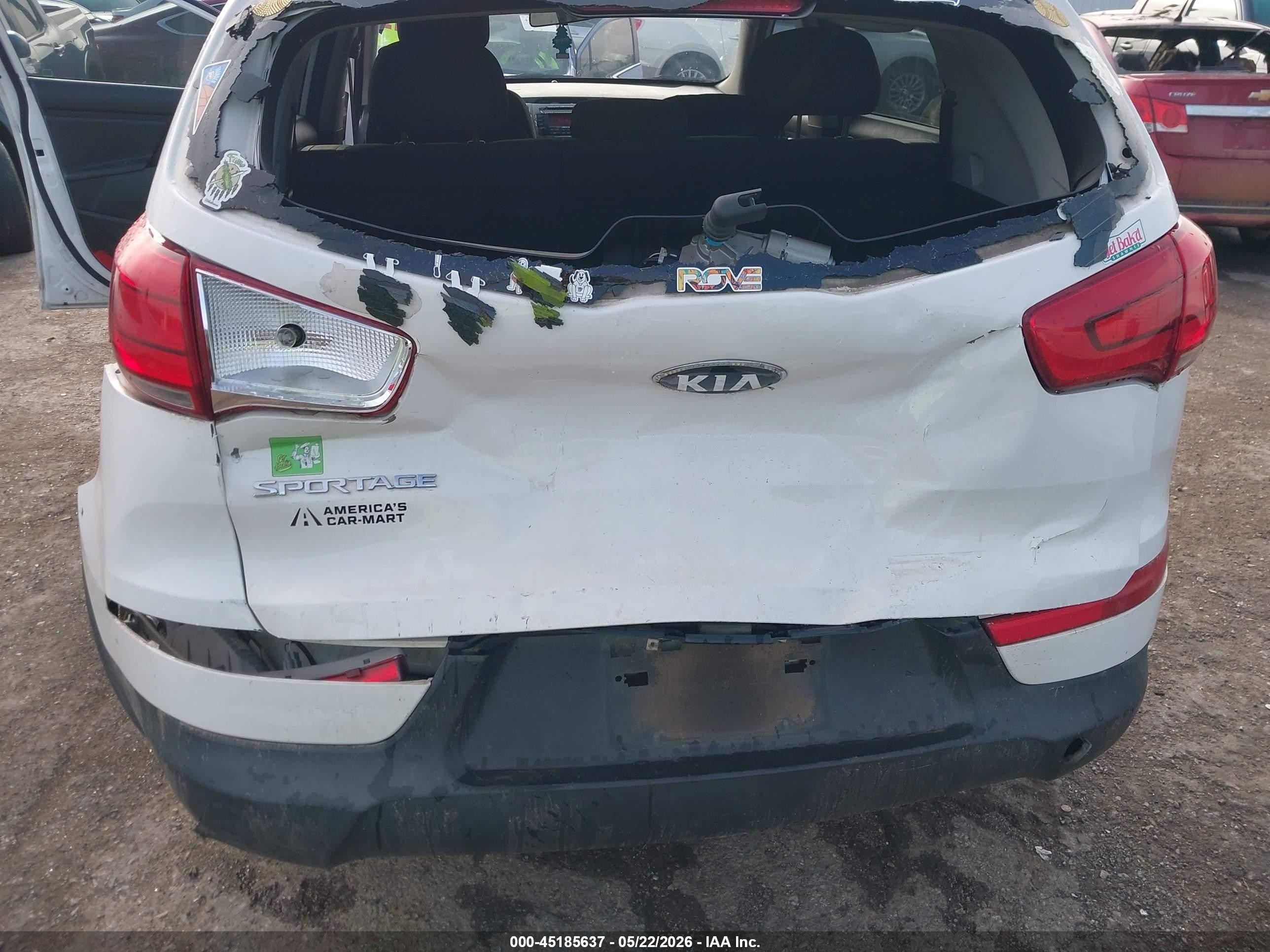 2015 Kia Sportage Lx Белый vin: KNDPB3AC1F7762126