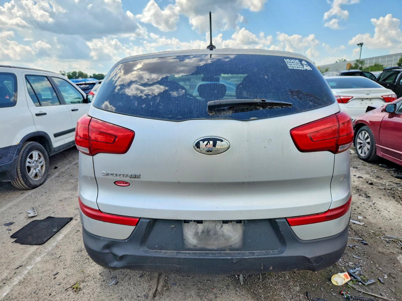 2014 Kia Sportage Lx Silver vin: KNDPB3AC2E7557090