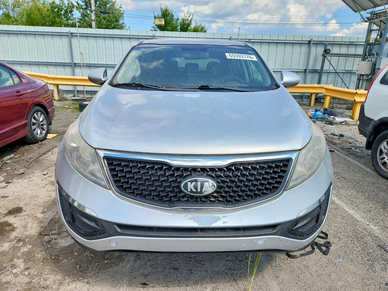 2014 Kia Sportage Lx Silver vin: KNDPB3AC2E7557090