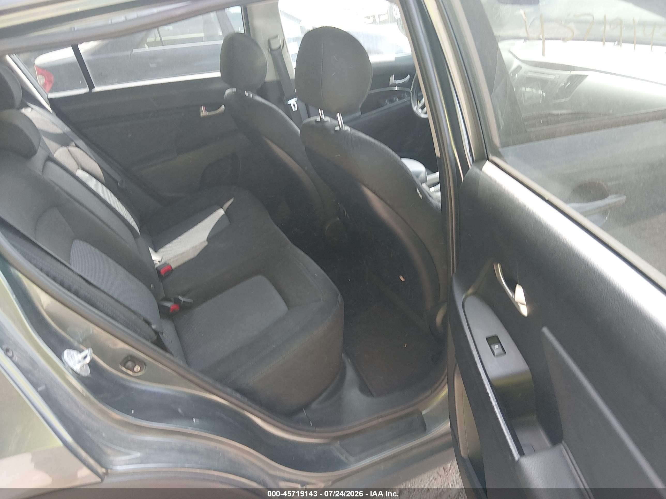 2014 Kia Sportage Lx Gray vin: KNDPB3AC2E7561771
