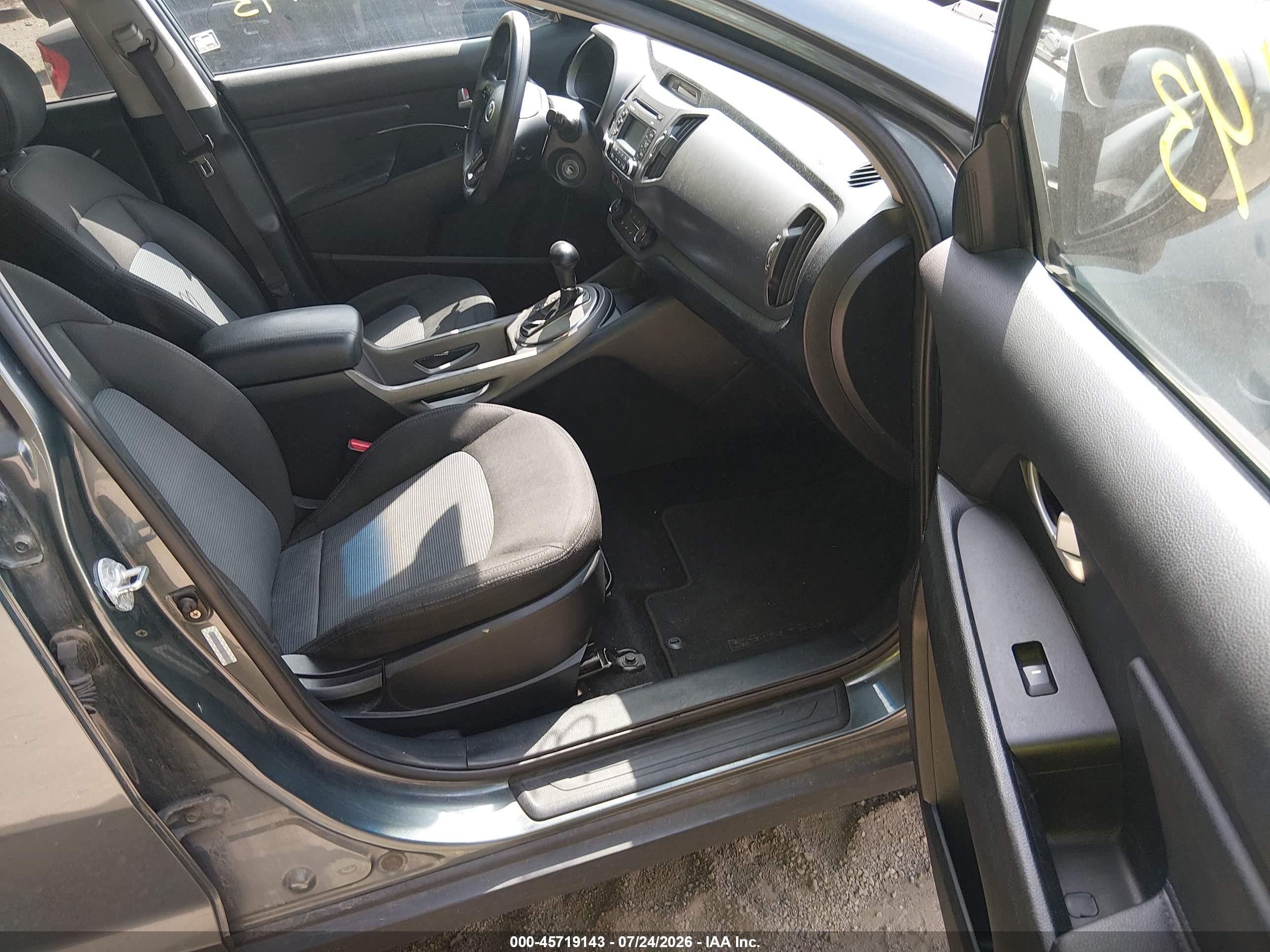 2014 Kia Sportage Lx Gray vin: KNDPB3AC2E7561771