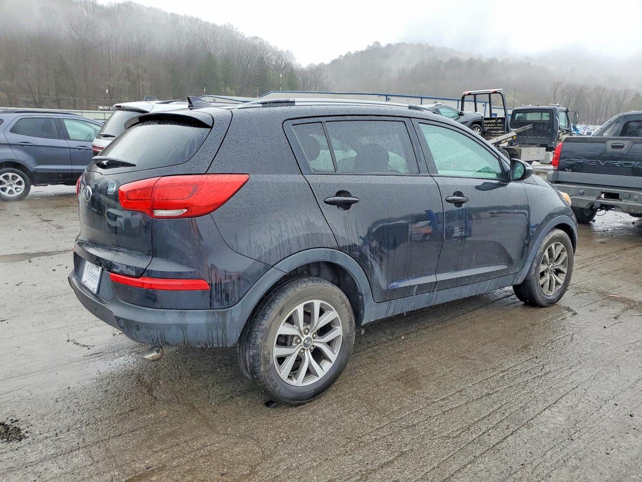 2014 Kia Sportage Lx Black vin: KNDPB3AC2E7581759