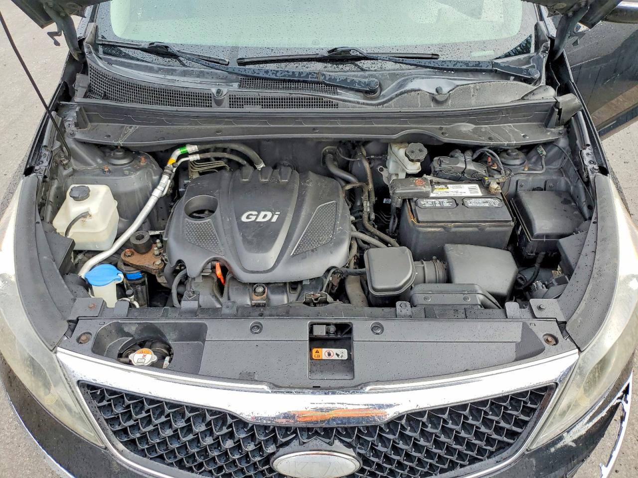 2014 Kia Sportage Lx Black vin: KNDPB3AC2E7581759