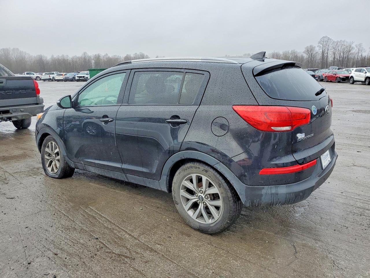 2014 Kia Sportage Lx Black vin: KNDPB3AC2E7581759