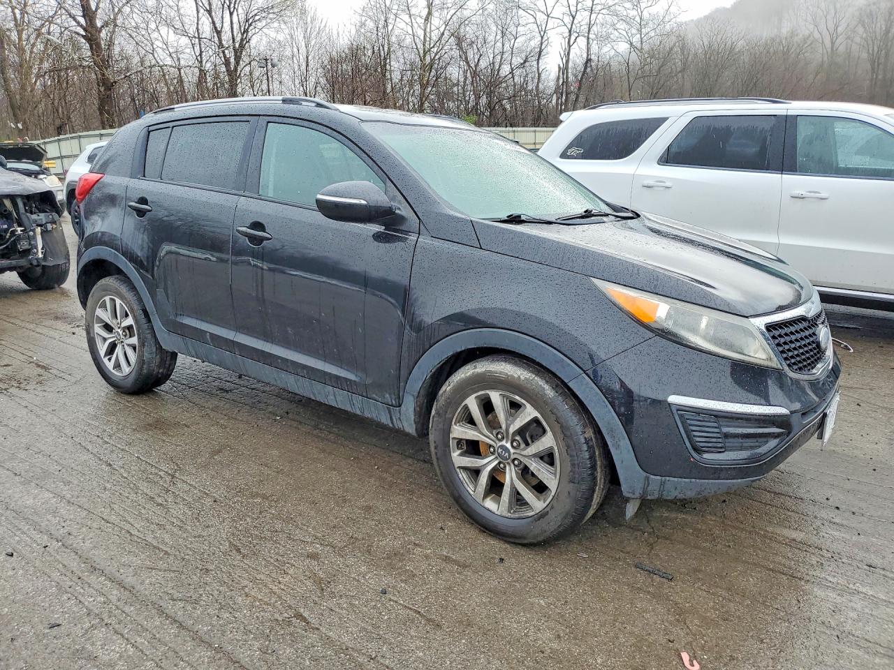 2014 Kia Sportage Lx Black vin: KNDPB3AC2E7581759