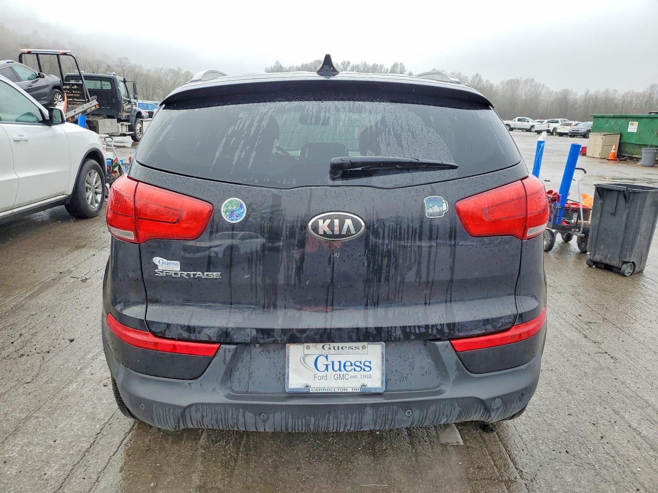 2014 Kia Sportage Lx Black vin: KNDPB3AC2E7581759