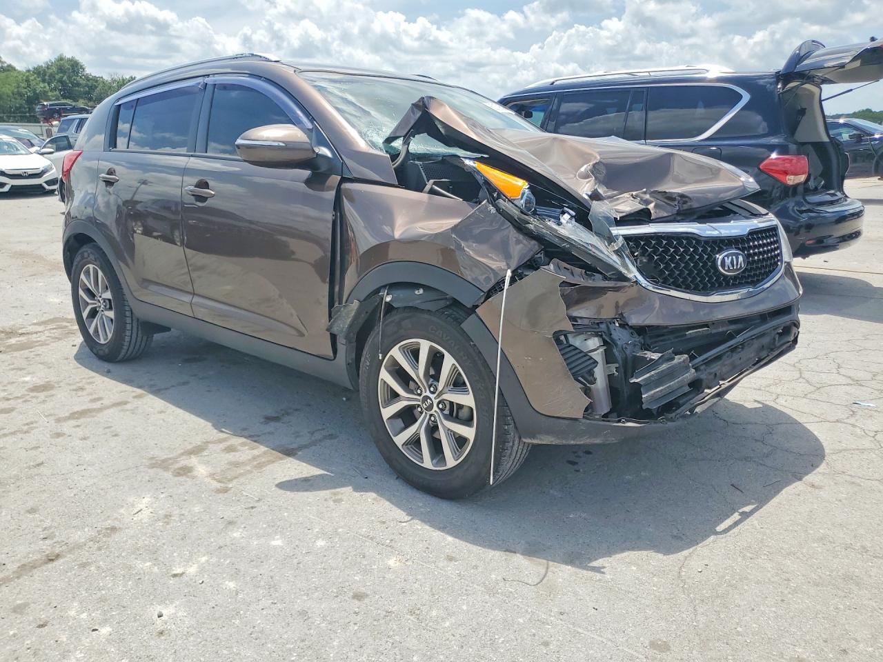 2014 Kia Sportage Lx Коричневый vin: KNDPB3AC2E7606627