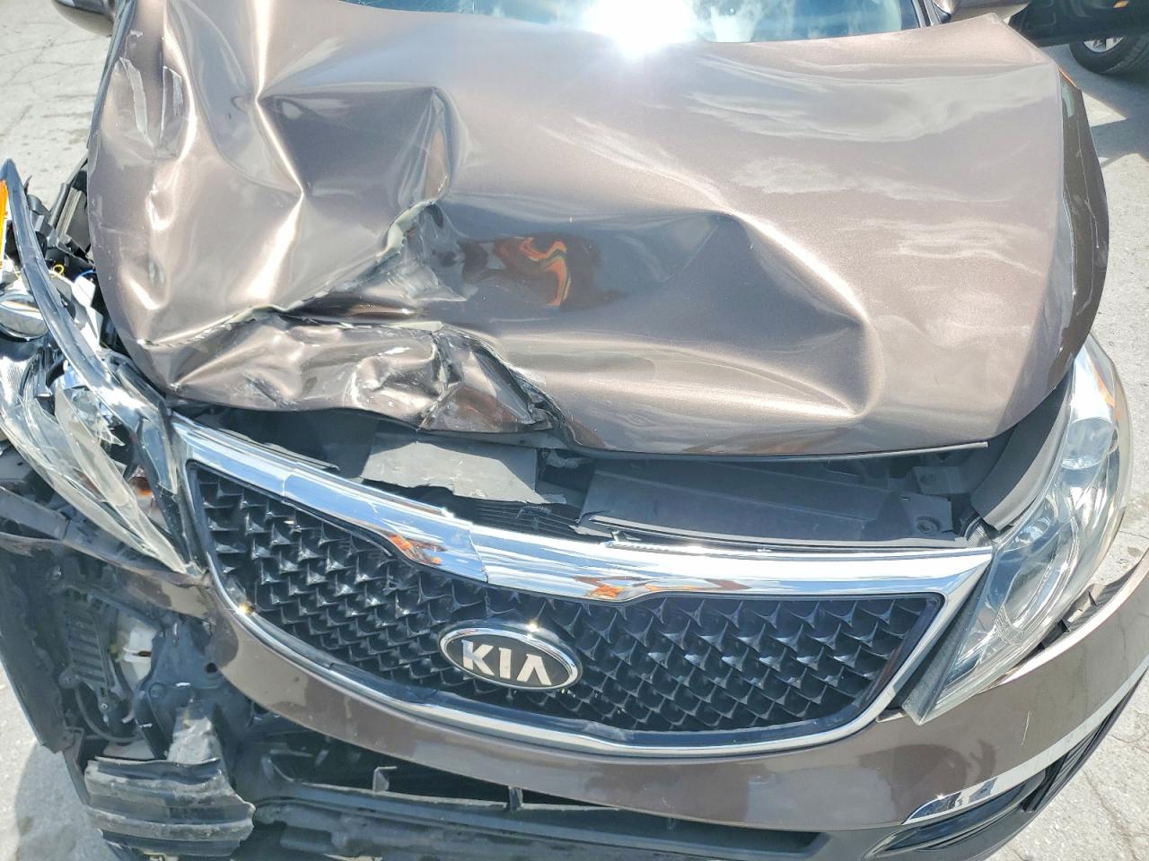 2014 Kia Sportage Lx Коричневый vin: KNDPB3AC2E7606627