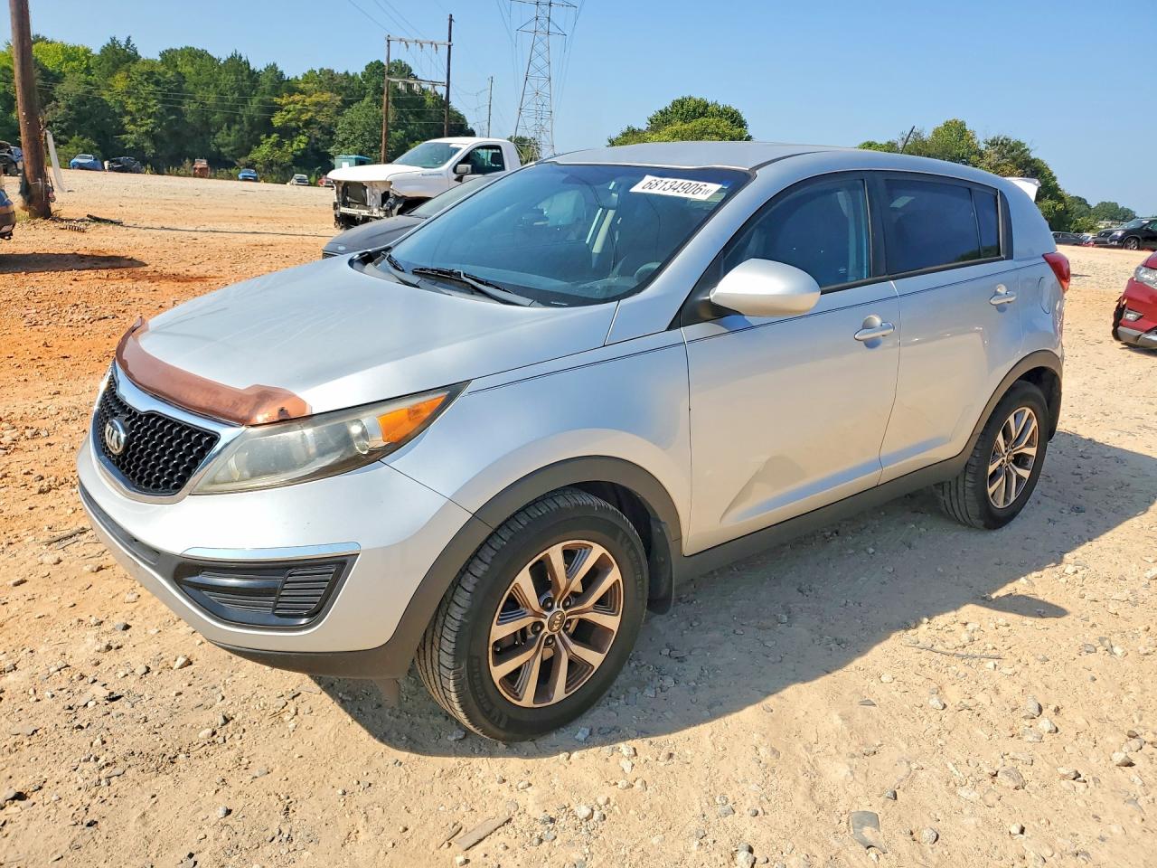 2014 Kia Sportage Lx Silver vin: KNDPB3AC2E7636243