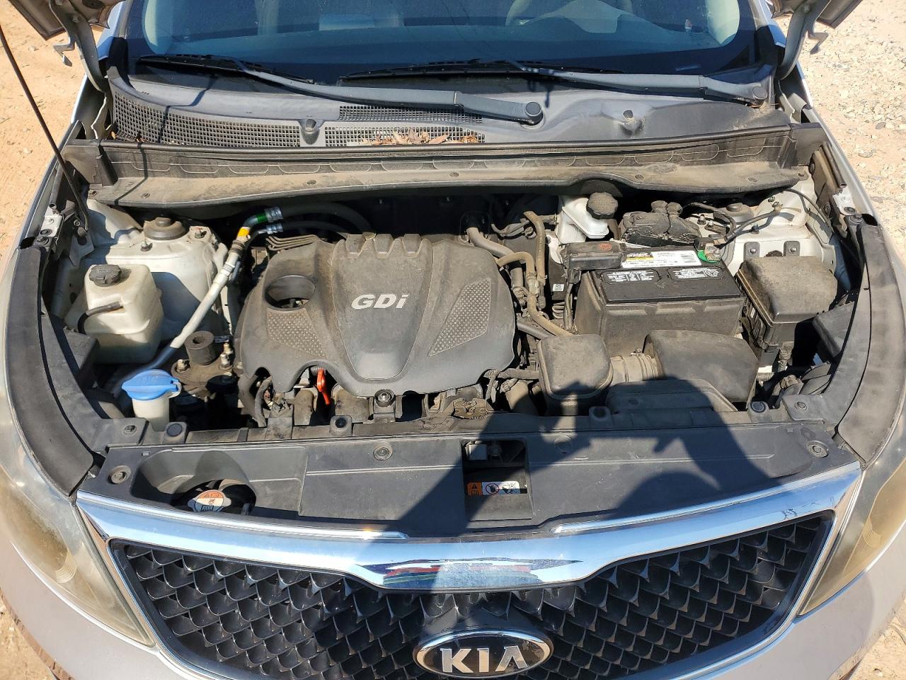 2014 Kia Sportage Lx Silver vin: KNDPB3AC2E7636243