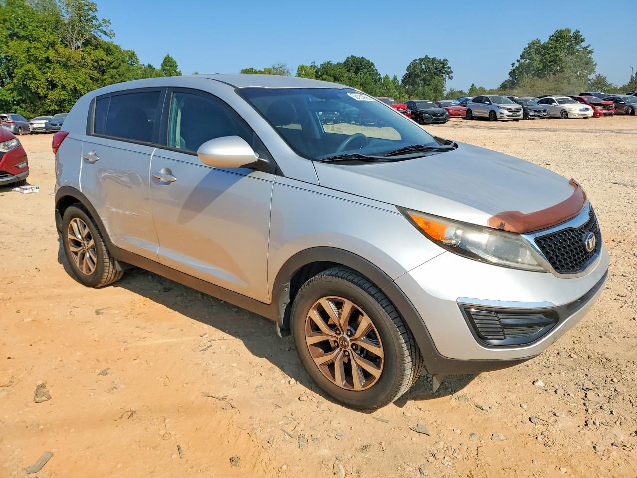 2014 Kia Sportage Lx Silver vin: KNDPB3AC2E7636243