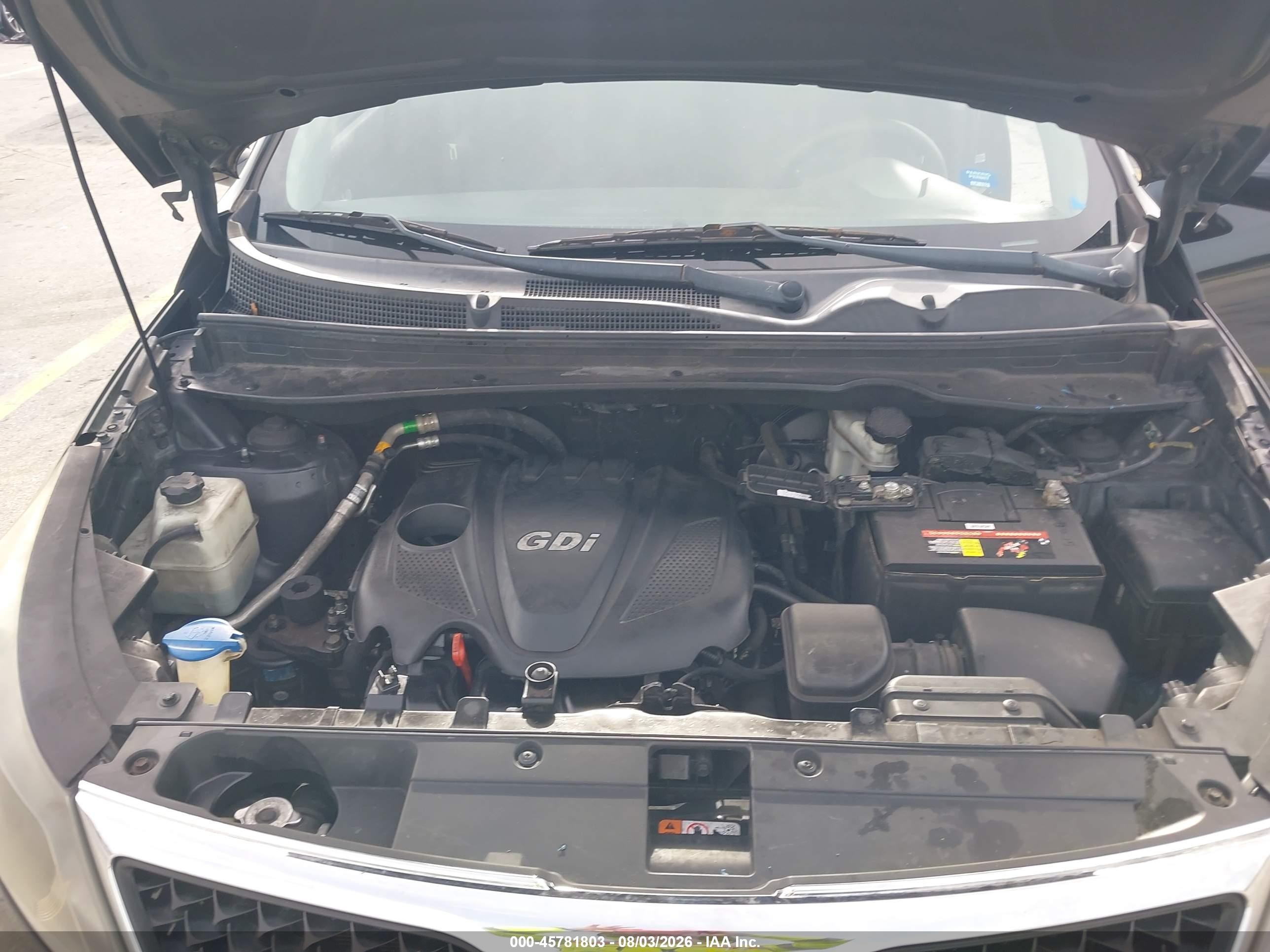 2014 Kia Sportage Lx Black vin: KNDPB3AC2E7647727