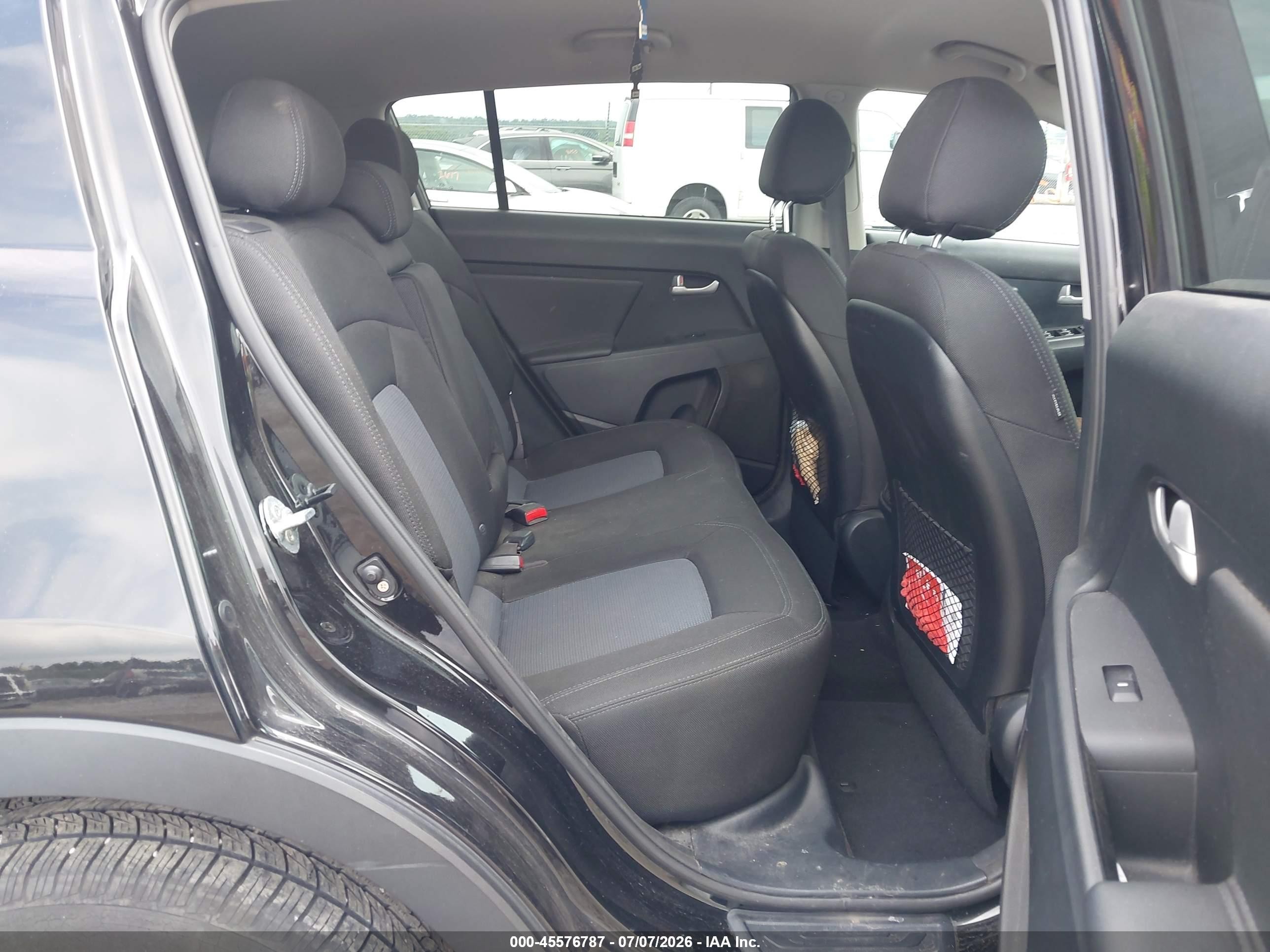 2014 Kia Sportage Lx Black vin: KNDPB3AC2E7662325