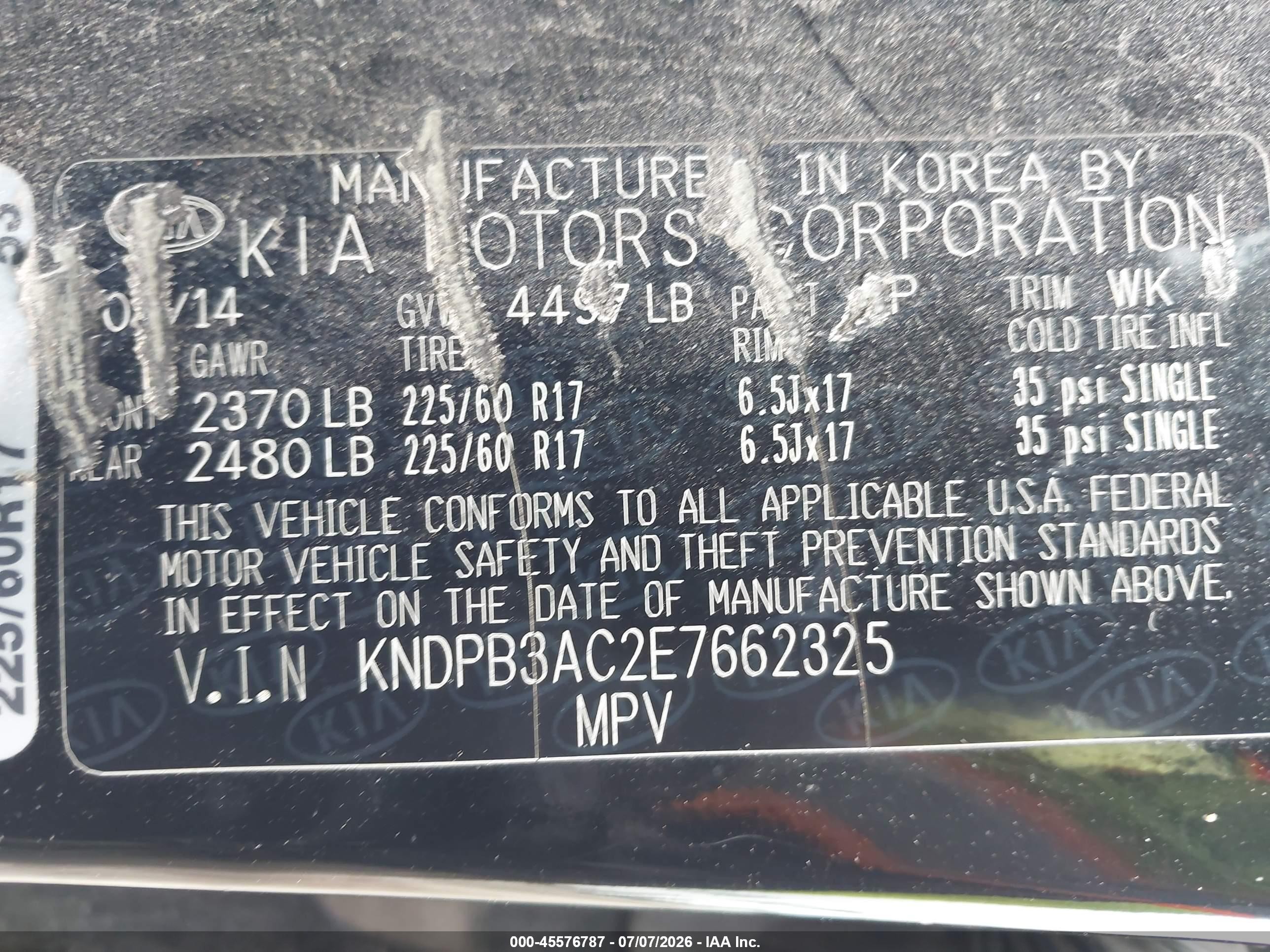 2014 Kia Sportage Lx Black vin: KNDPB3AC2E7662325