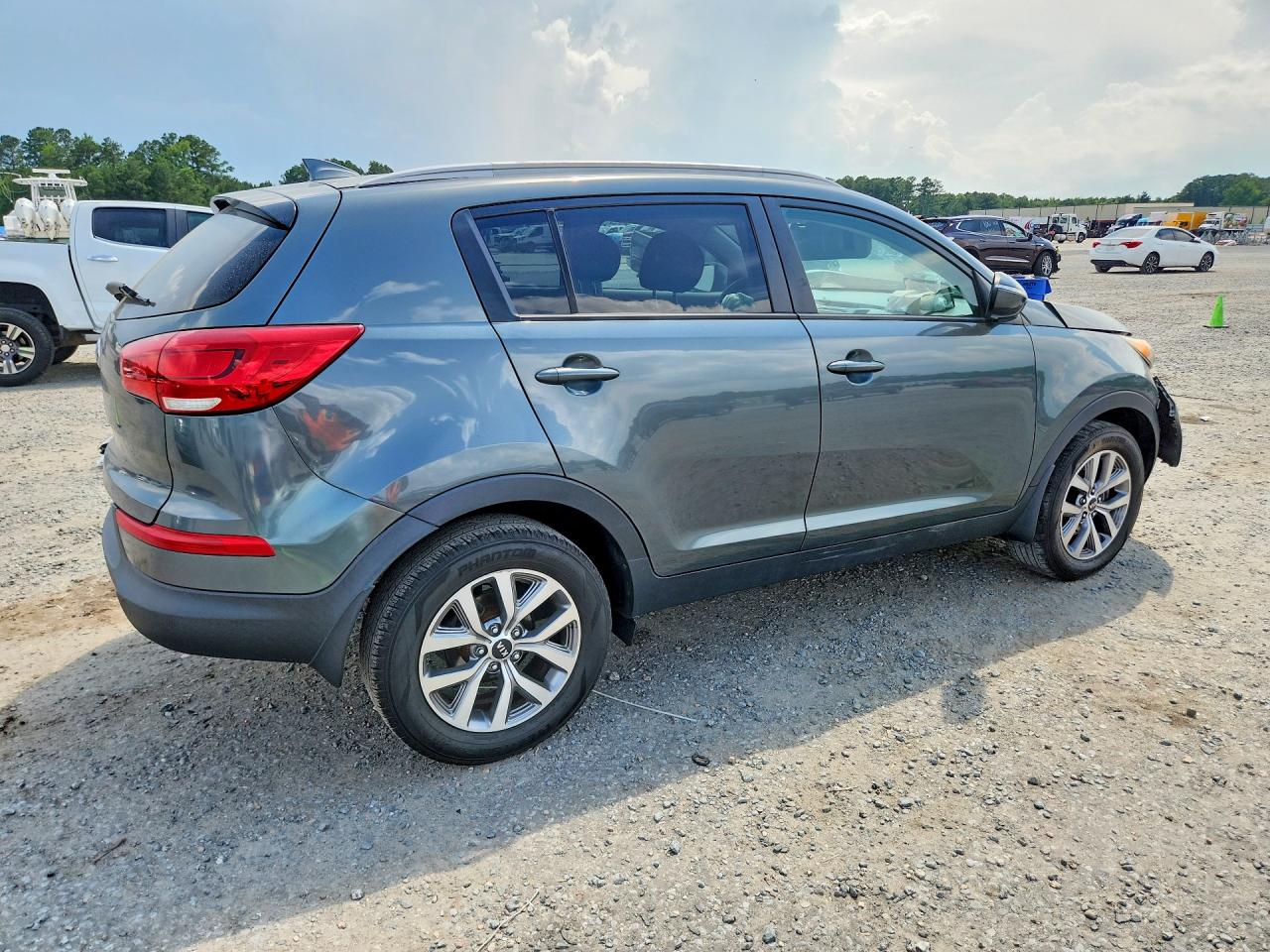 2015 Kia Sportage Lx Charcoal vin: KNDPB3AC2F7697531