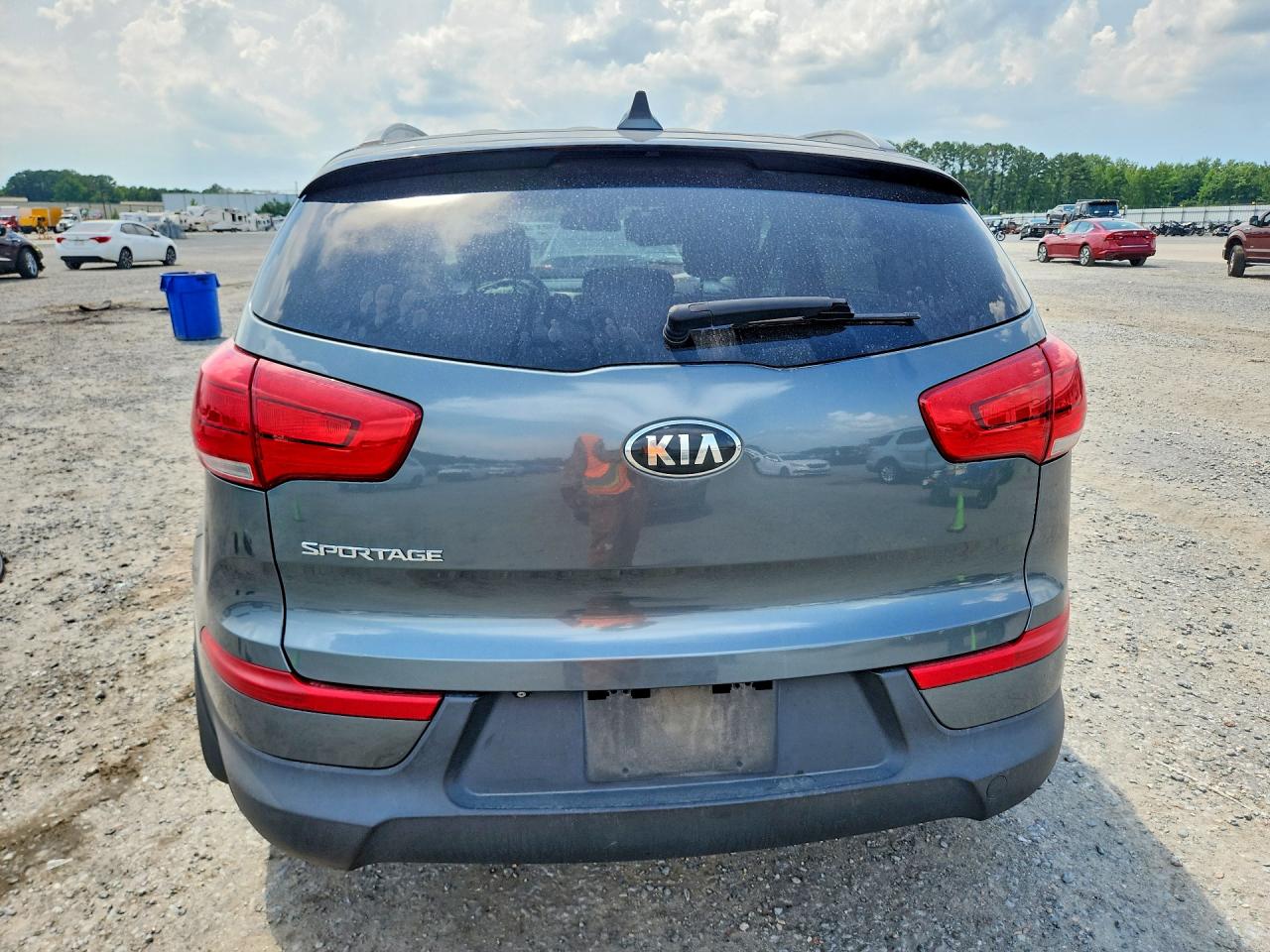 2015 Kia Sportage Lx Charcoal vin: KNDPB3AC2F7697531