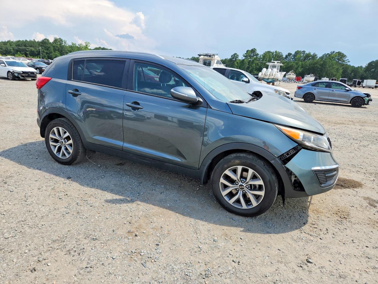 2015 Kia Sportage Lx Charcoal vin: KNDPB3AC2F7697531
