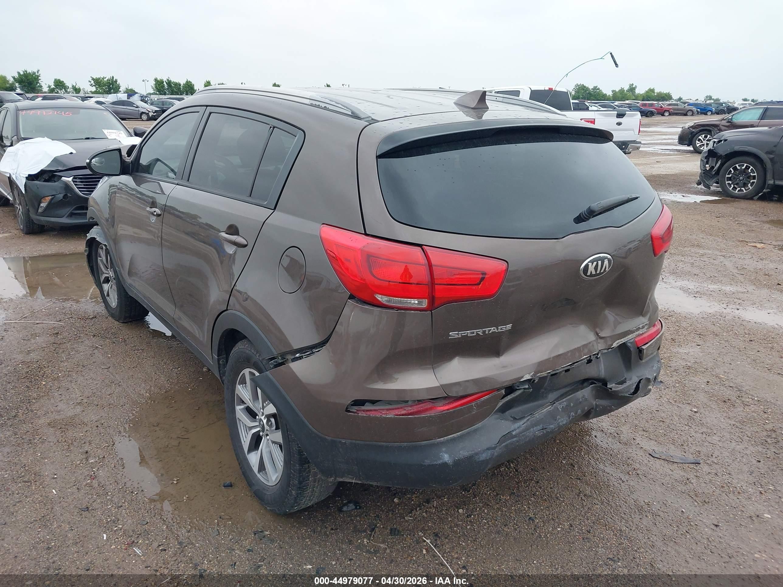 2015 Kia Sportage Lx Brown vin: KNDPB3AC2F7721309