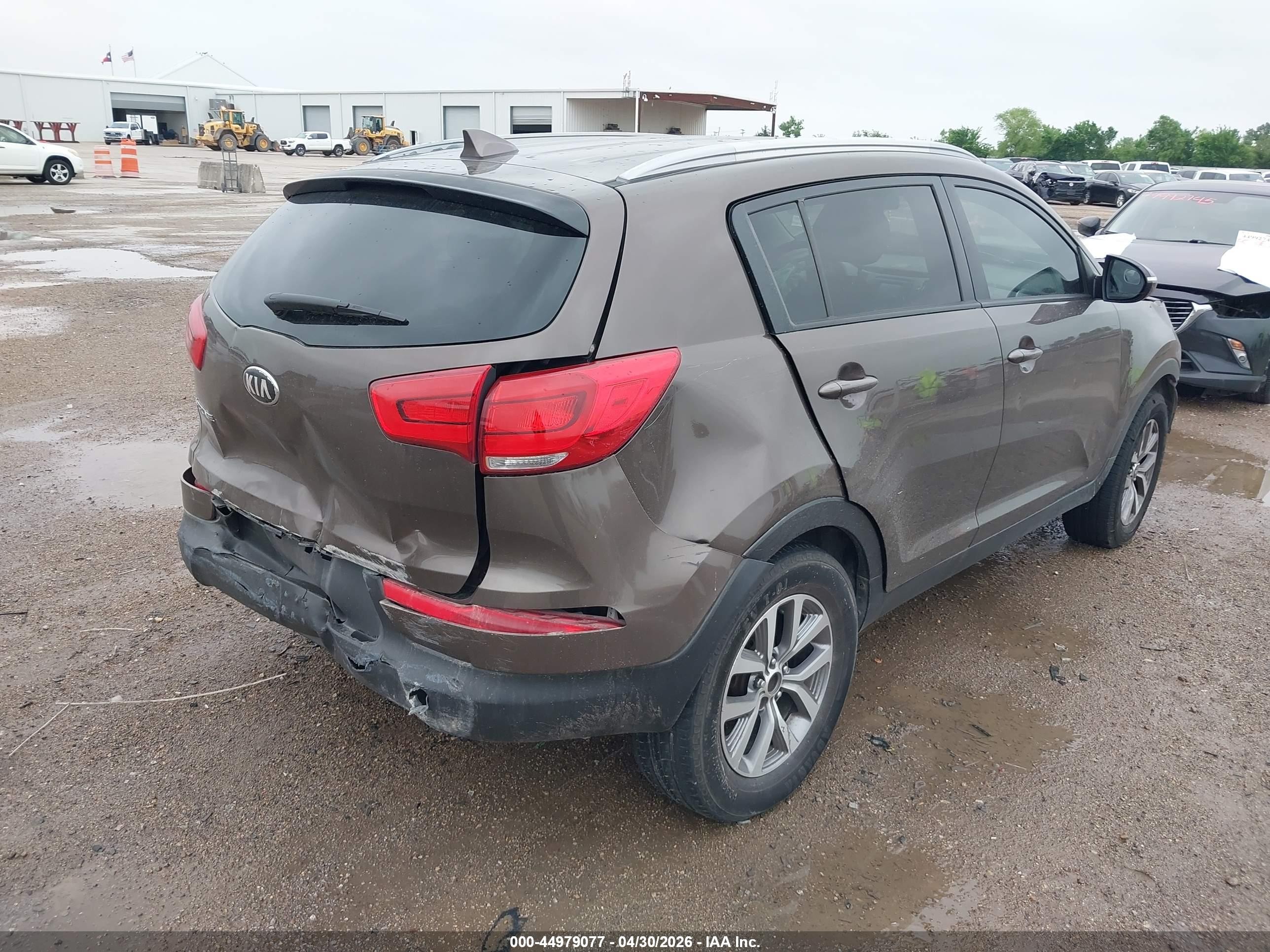 2015 Kia Sportage Lx Brown vin: KNDPB3AC2F7721309