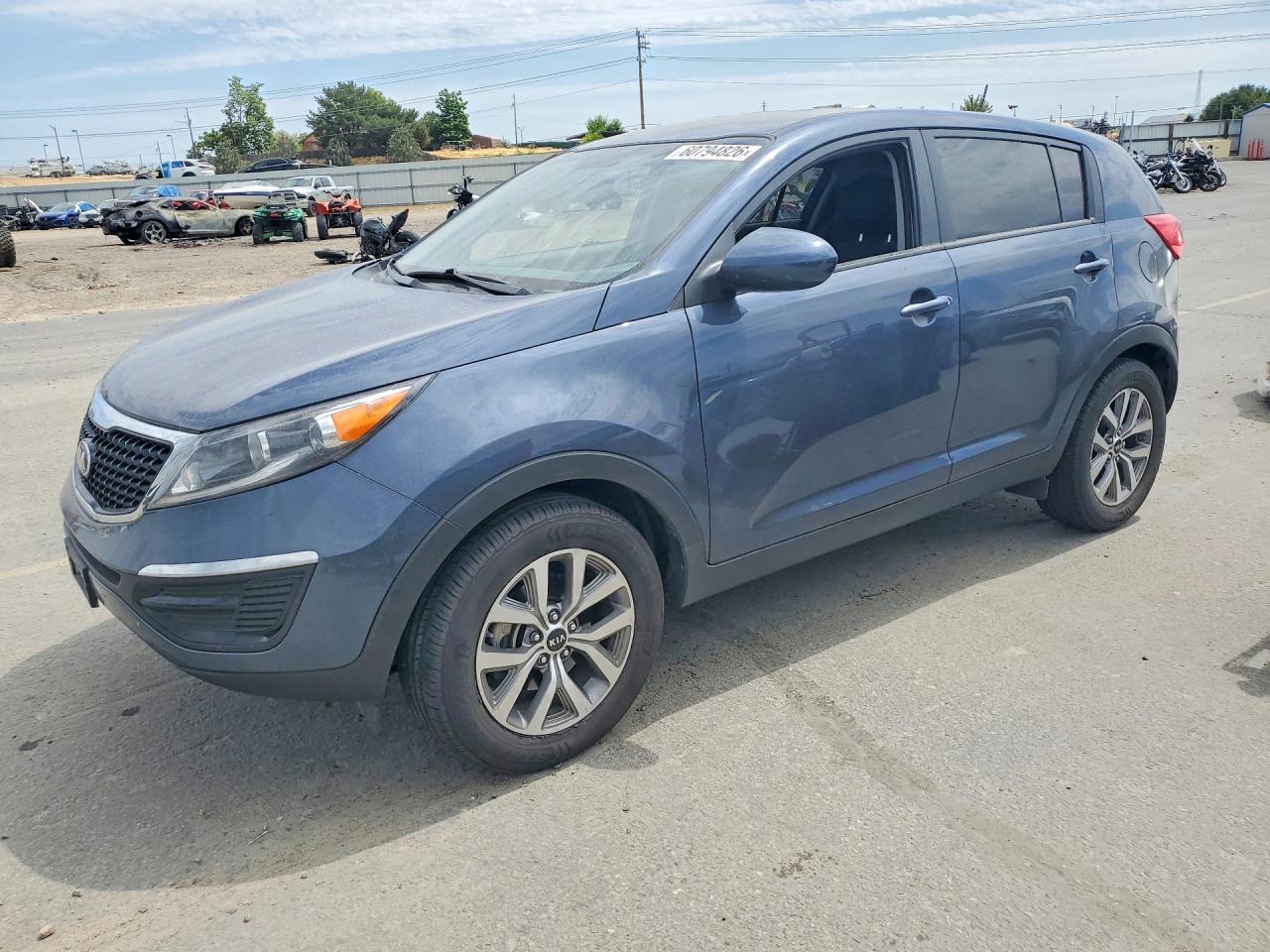 2015 Kia Sportage Lx Blue vin: KNDPB3AC2F7730088